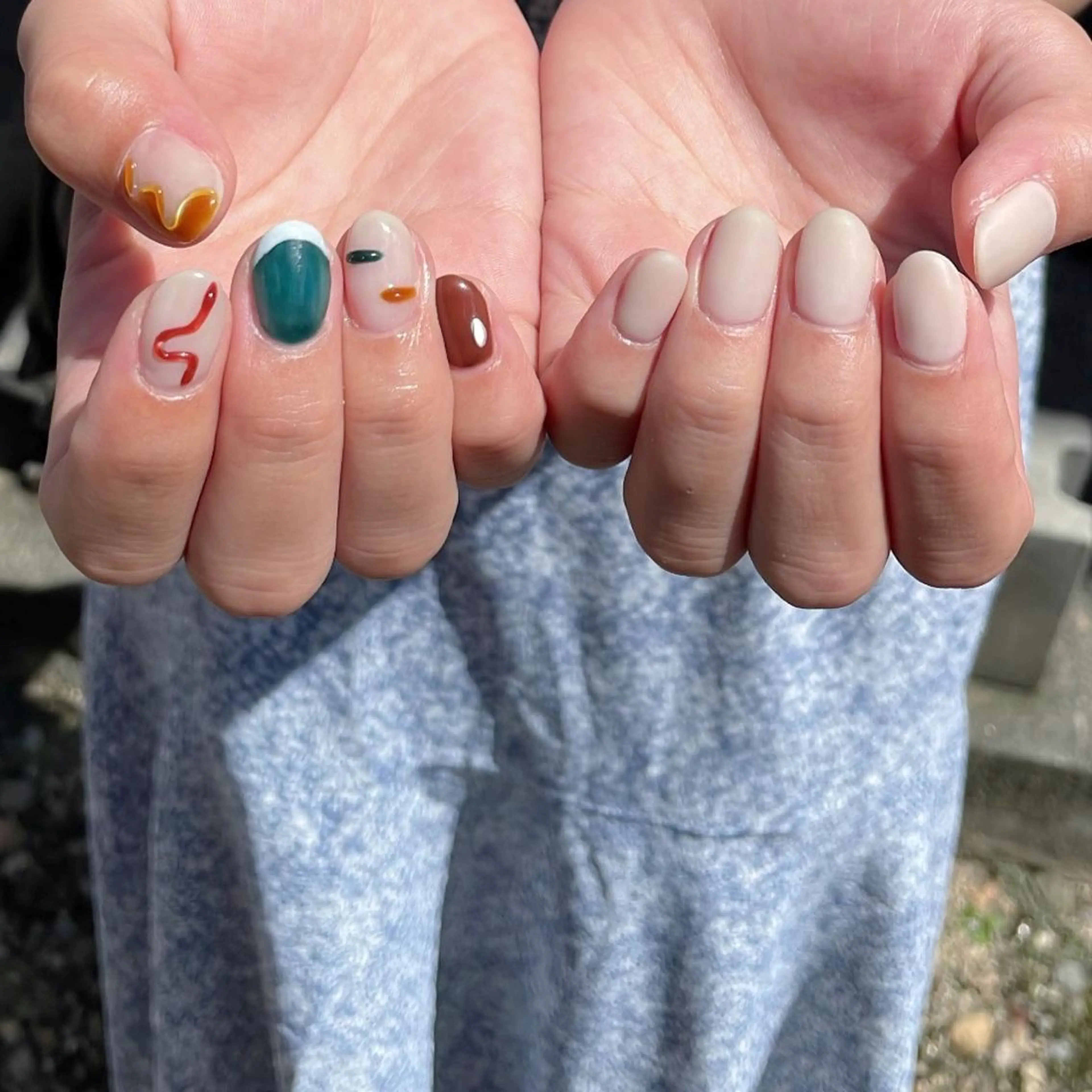 ネイル マツエク・マツパ アートネイル ニュアンスネイル Lofinails ちひろのネイルデザイン