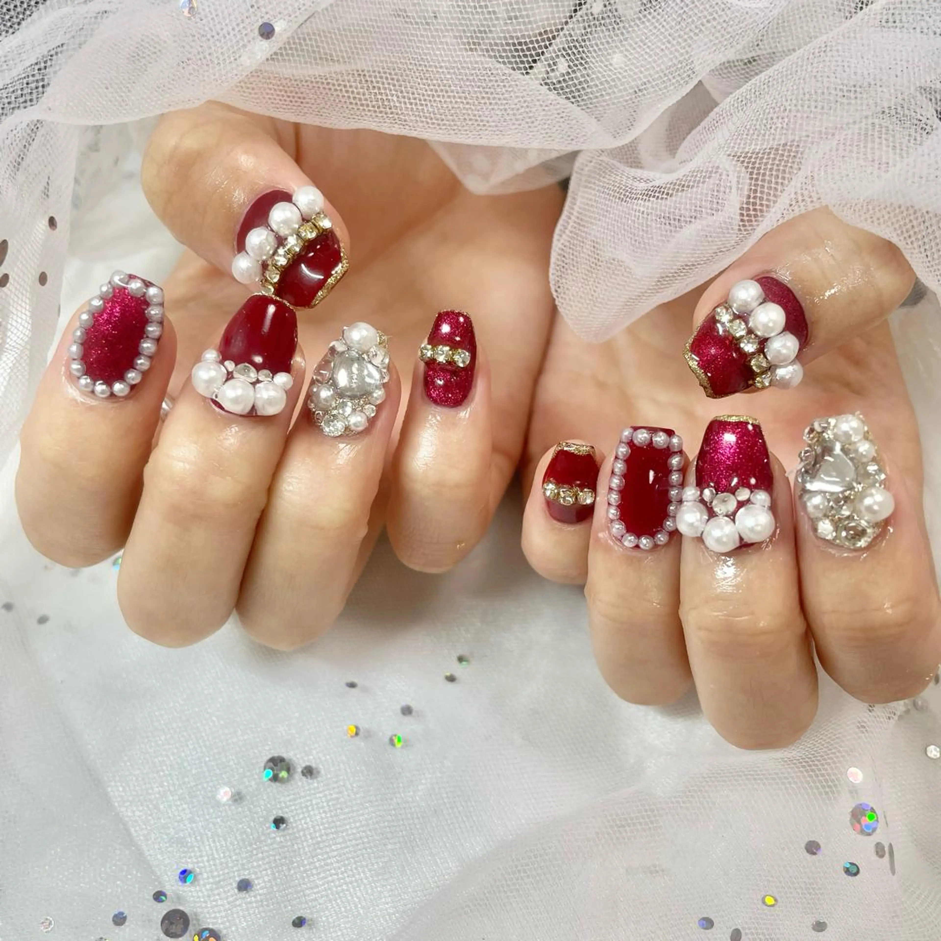 ネイル ワンホンネイル ハンドネイル 🎀AYAKO 🎀中韓ネイルのネイルデザイン