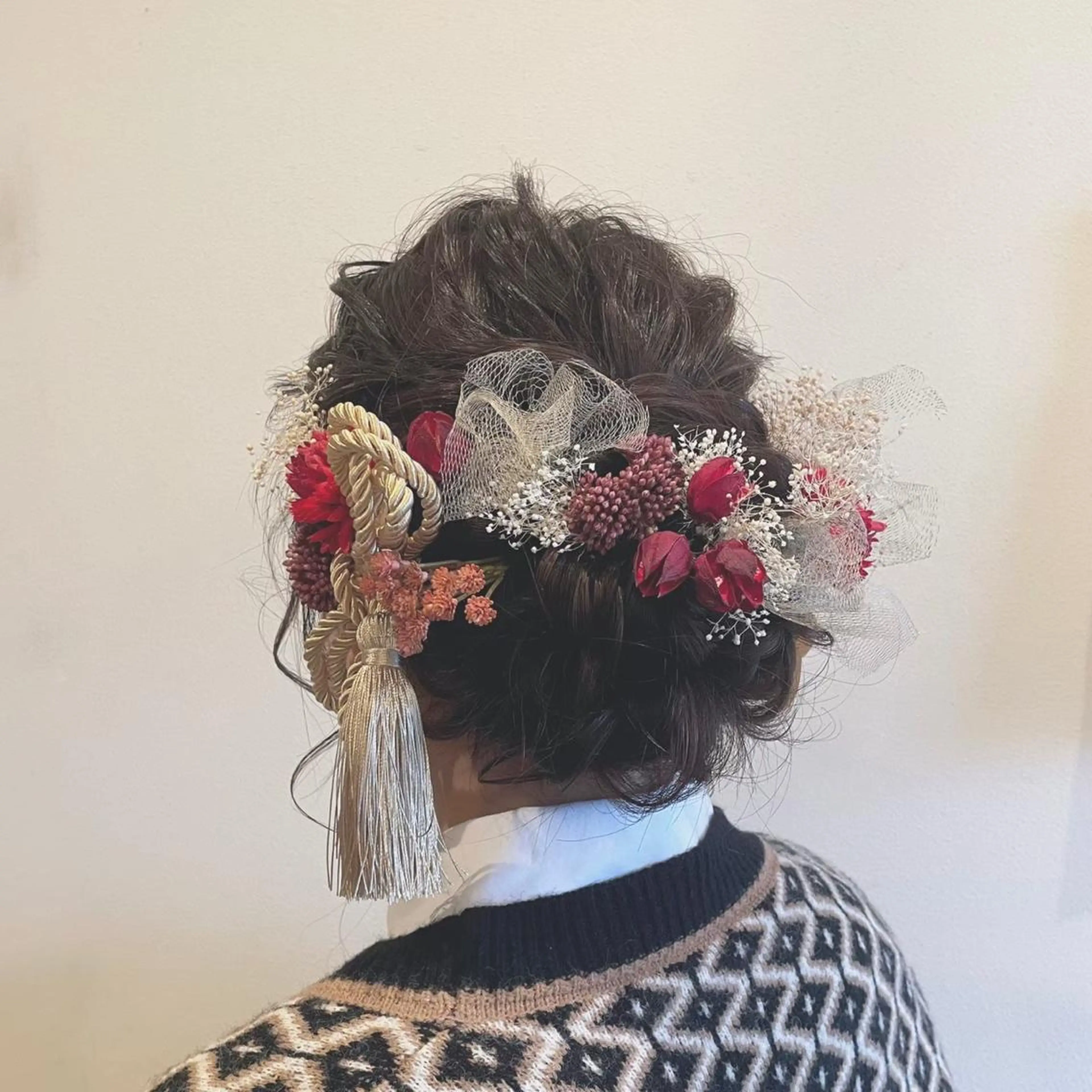 セミロング 中山 郁恵のヘアスタイル