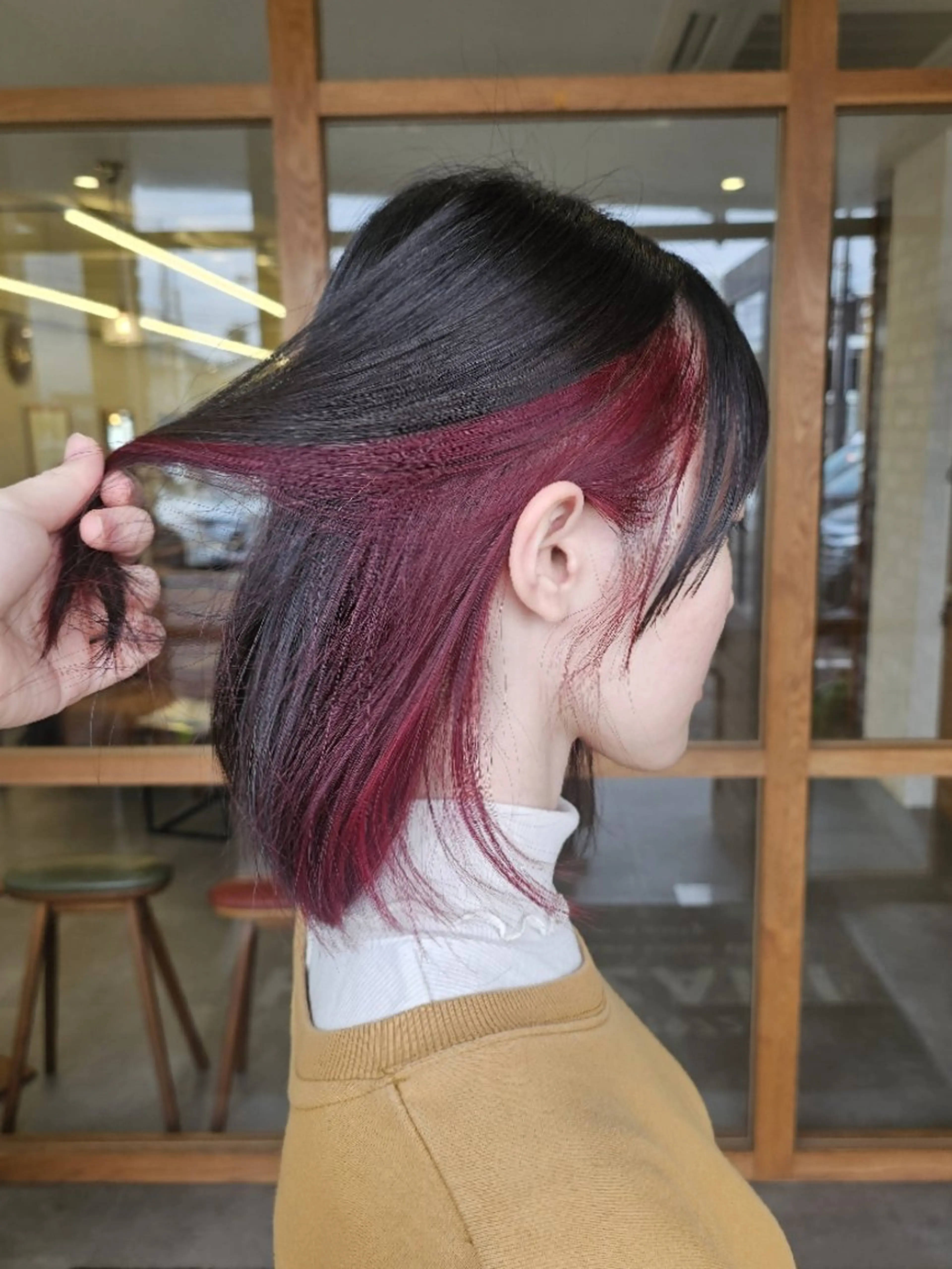ミディアム カラー きただ あみのヘアスタイル