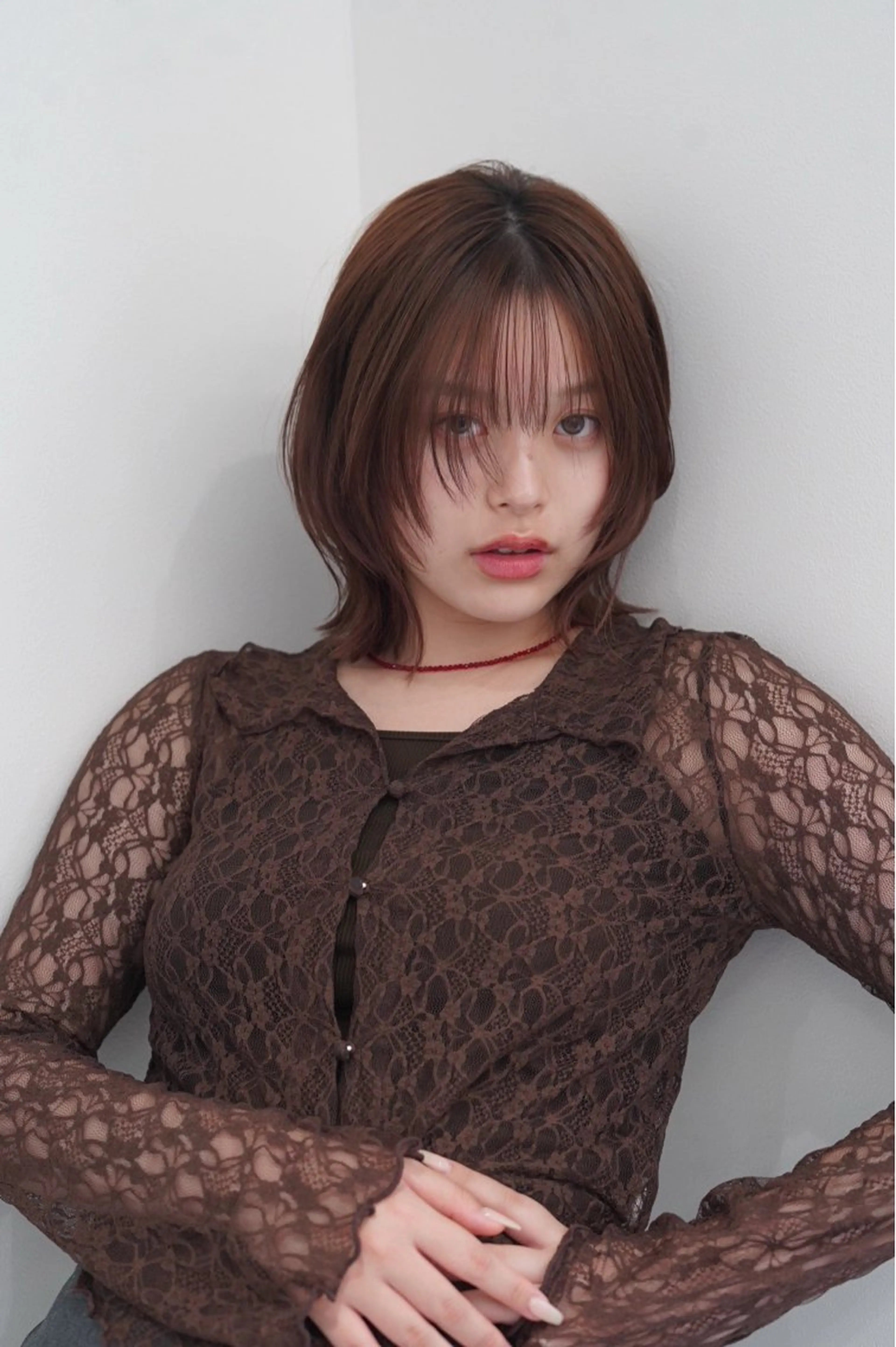 ミディアム ヘアカラー 艶髪໒꒱/透明感 カラー🍀_そら🪽のヘアスタイル