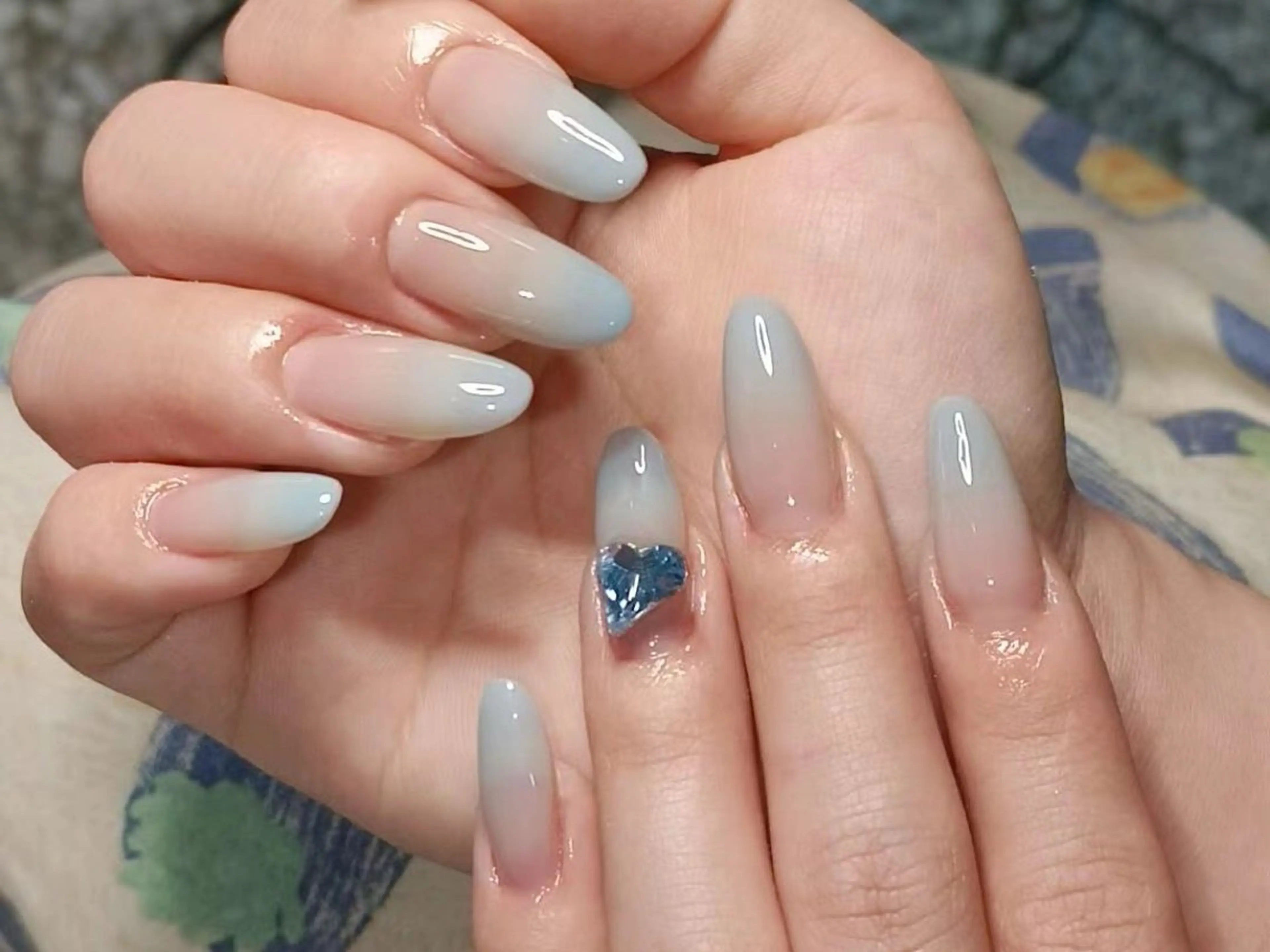 ネイル オーロラネイル チークネイル 長さ出し フットネイル フレンチネイル ハンドネイル ハンドケア yl nail salonのネイルデザイン