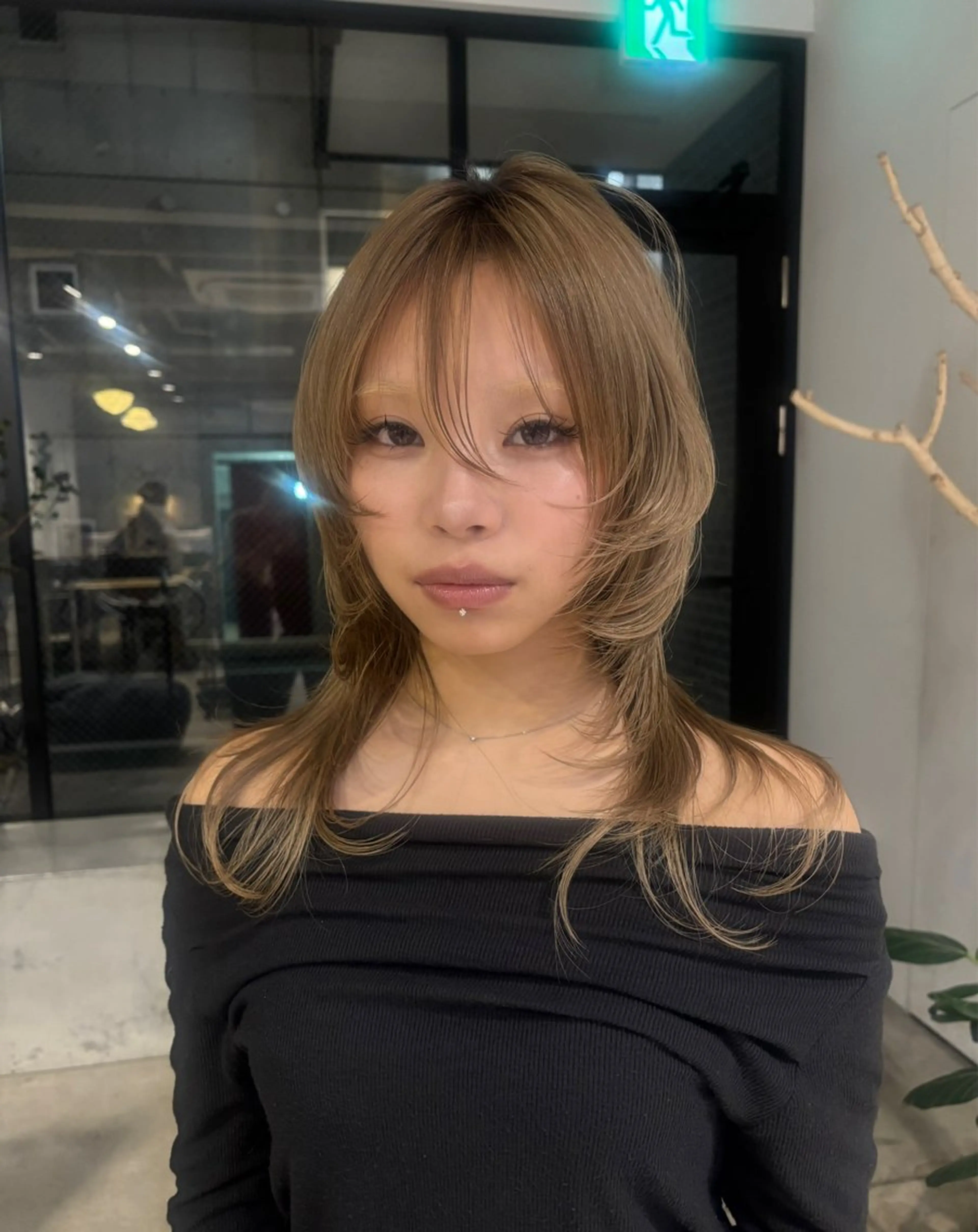 ロング ヘアカラー トリートメント 艶カラー🎀メンズ カットasunaのヘアスタイル