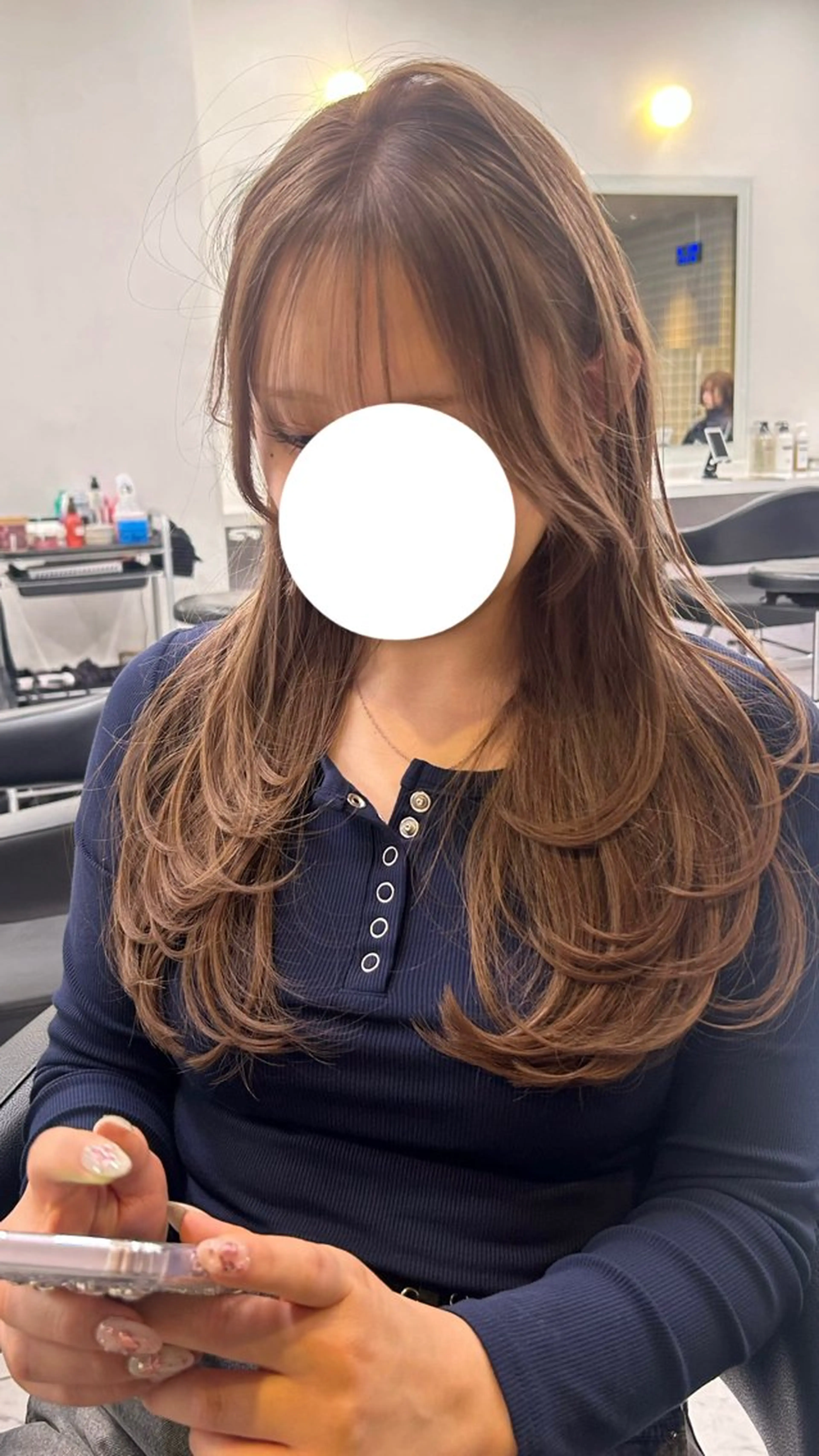 ロング カット ヘアカラー トリートメント 🤍透明感/韓国風/ レイヤー/優大🤍のヘアスタイル