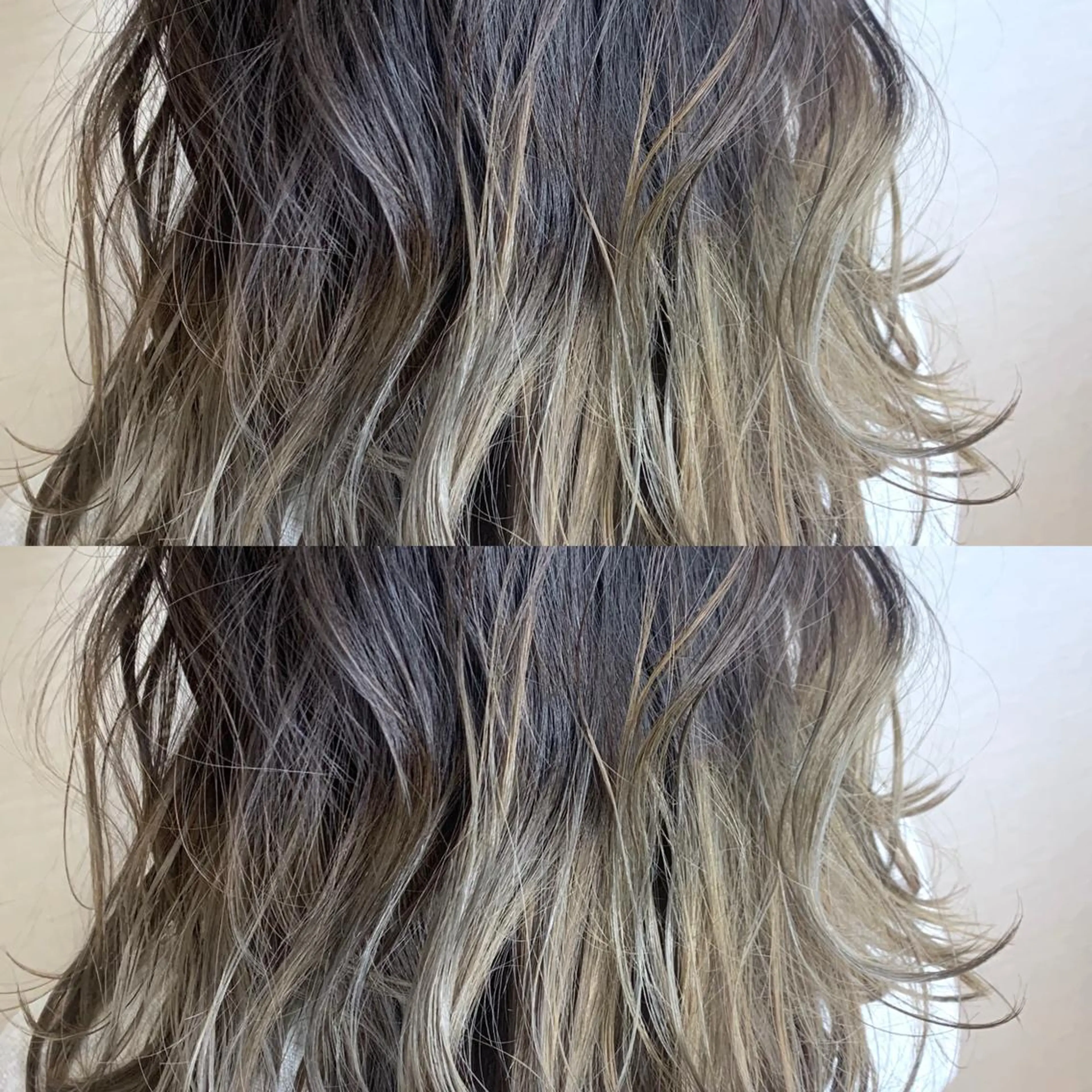 ロング カラー グラデーションカラー イルミナカラー 韓国レイヤーカット/ ダブルカラーのヘアスタイル