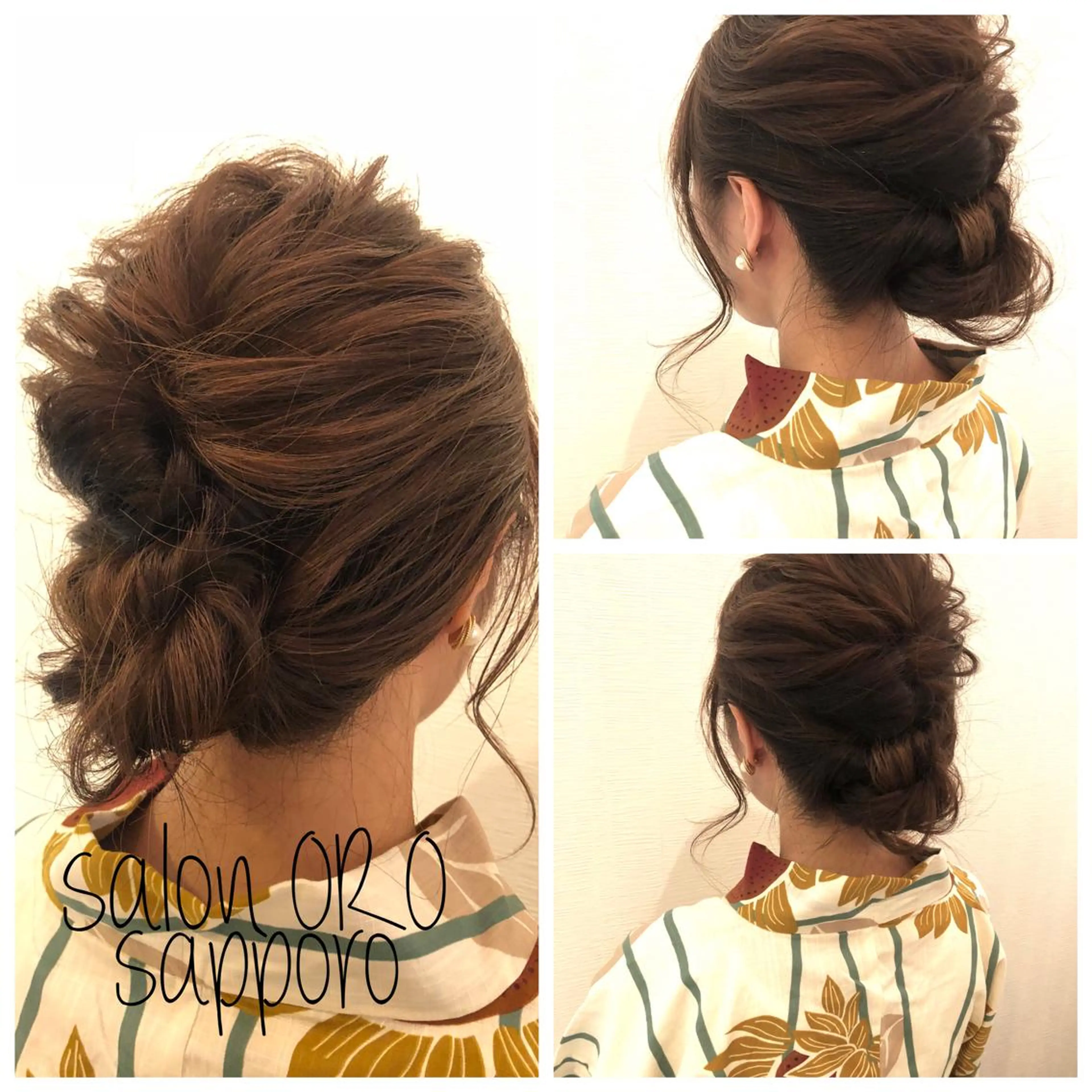 セミロング ヘアアレンジ 平川 友希子のヘアスタイル