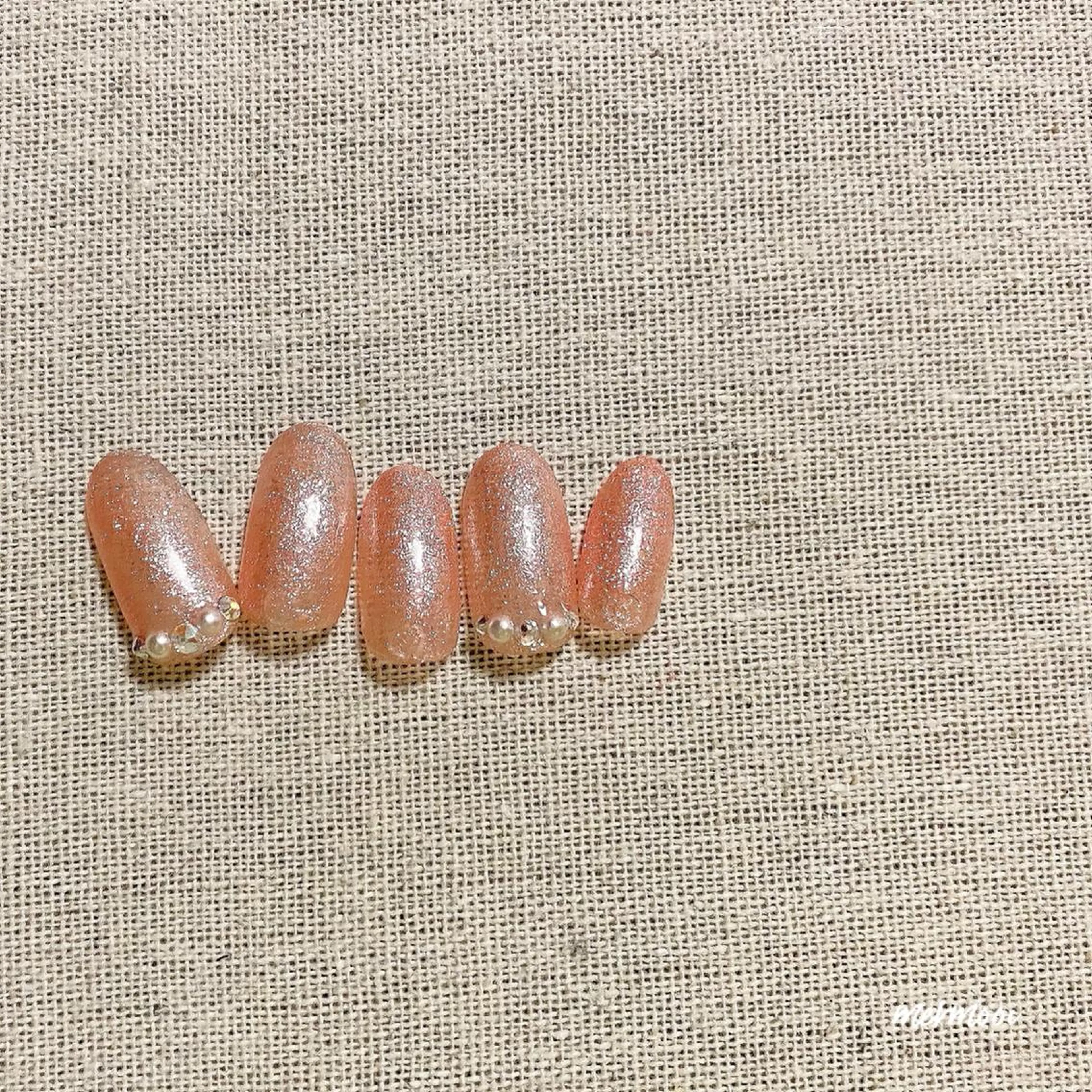 ネイル キラキラネイル ラメ(グリッター) オフィスネイル ワンカラーネイル シンプルネイル melumooi nailのネイルデザイン