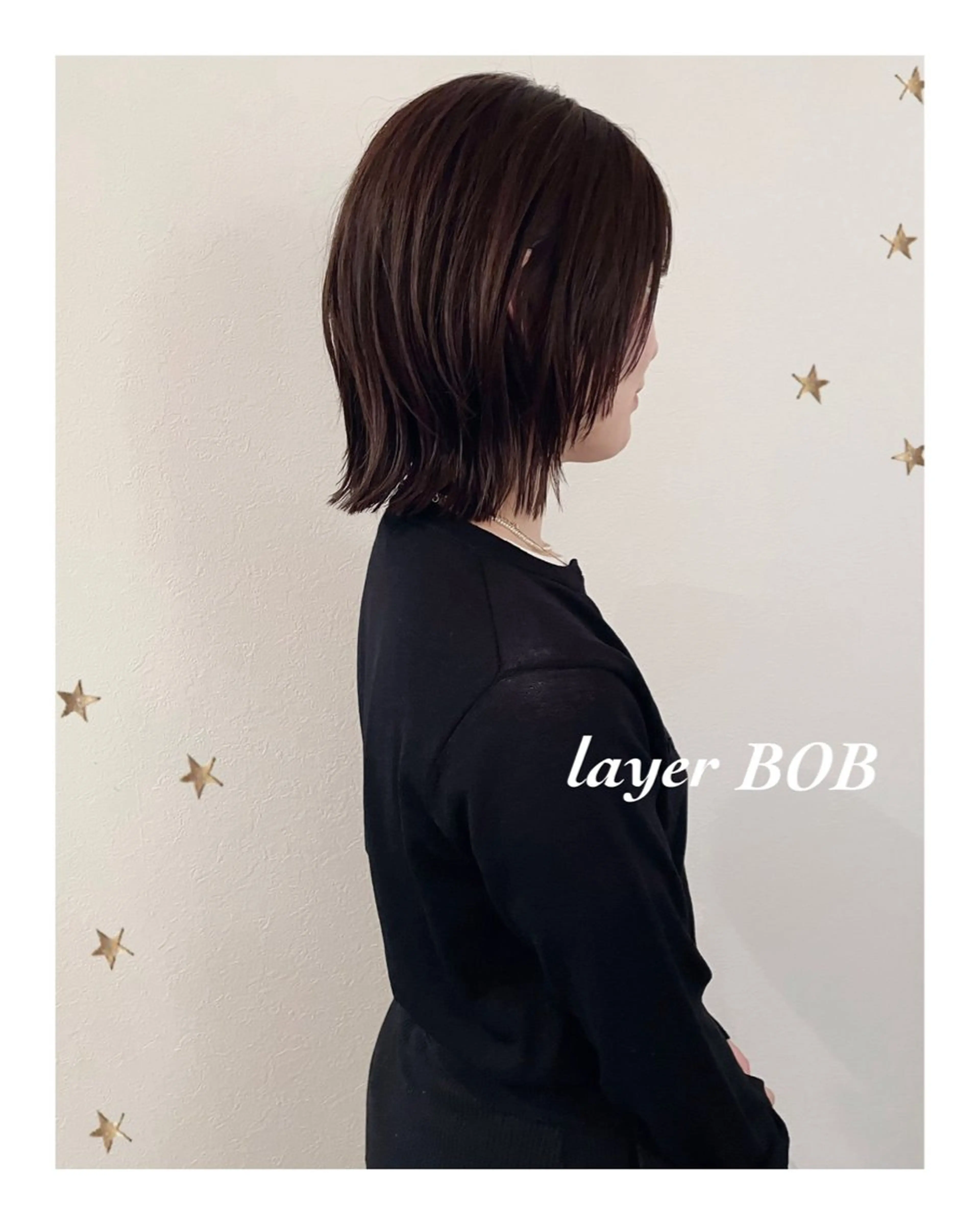 ミディアム カラー カット ヘアカラー 市川 千夏のヘアスタイル
