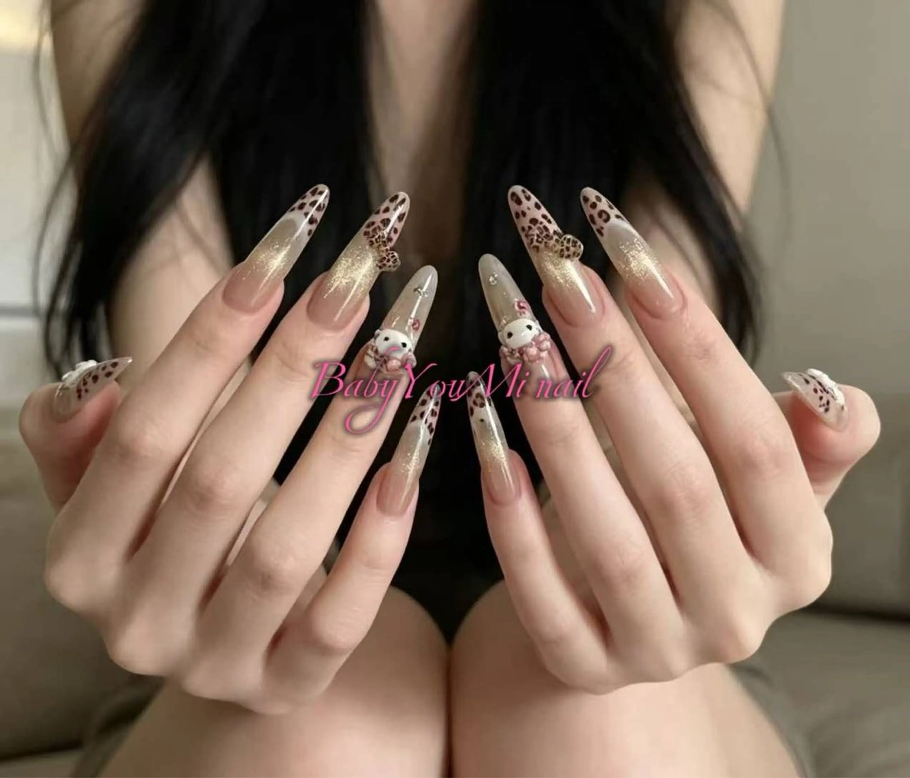 ネイル オーロラネイル チークネイル 成人式 フットネイル フレンチネイル ハンドネイル BabyYouMi nailのネイルデザイン