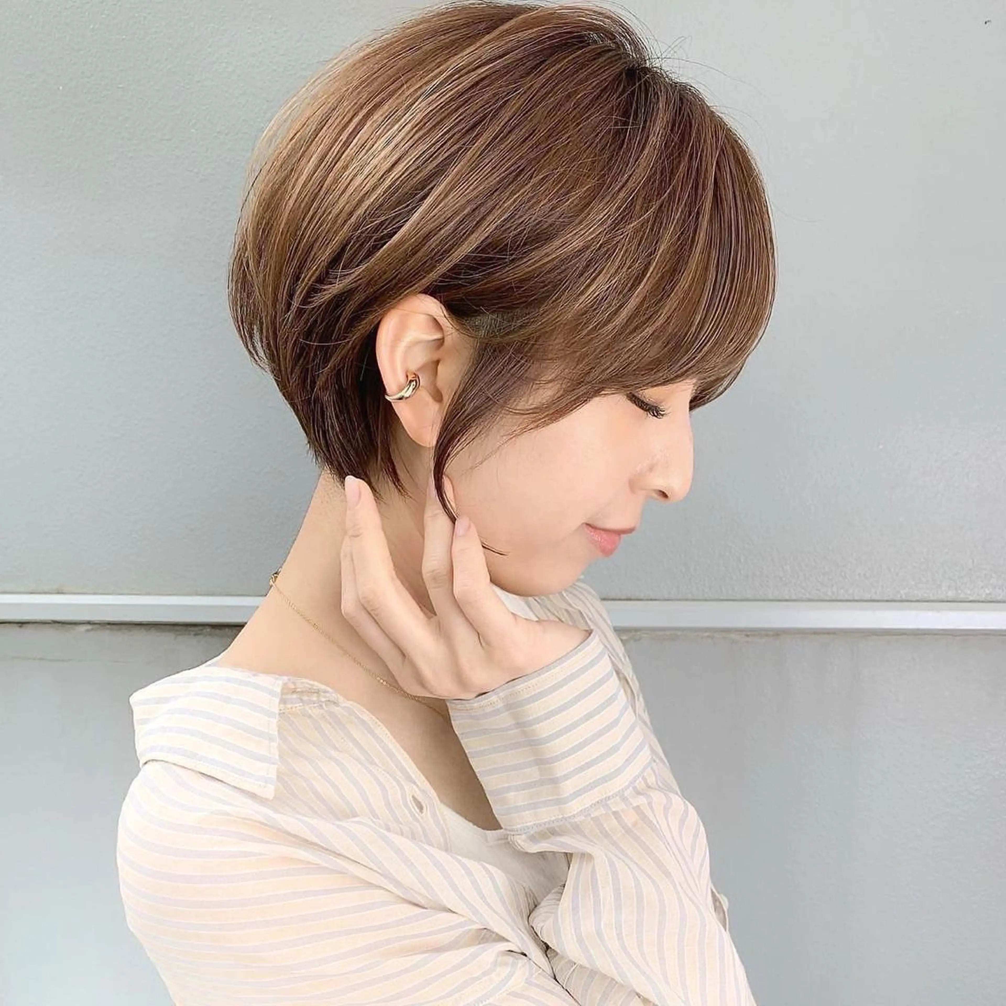 ショート カラー カット ヘアカラー トリートメント 🪼ボブ/ミニボブ レイヤーボブ🪼のヘアスタイル