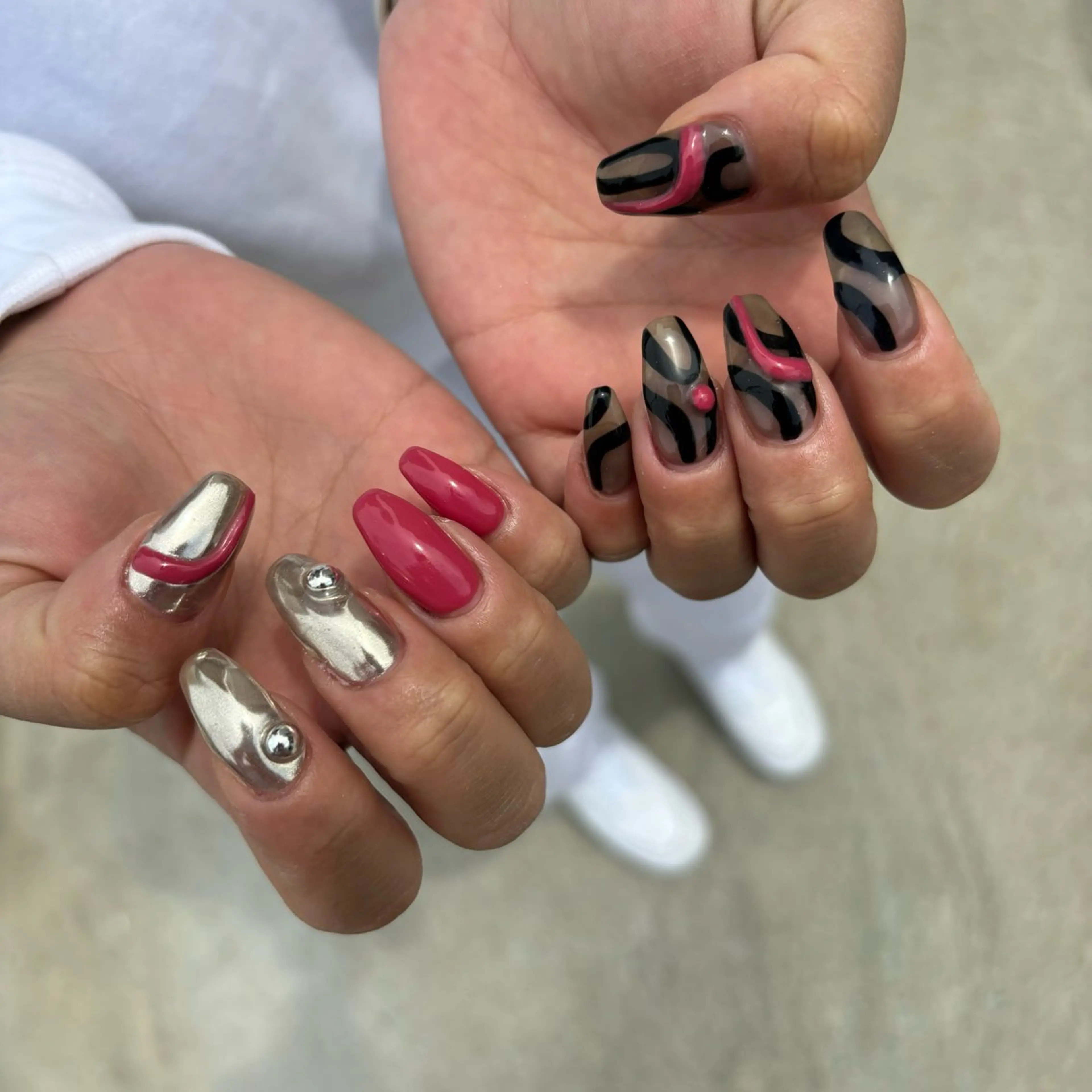 ネイル ハンドネイル Sea  nail by emaのネイルデザイン