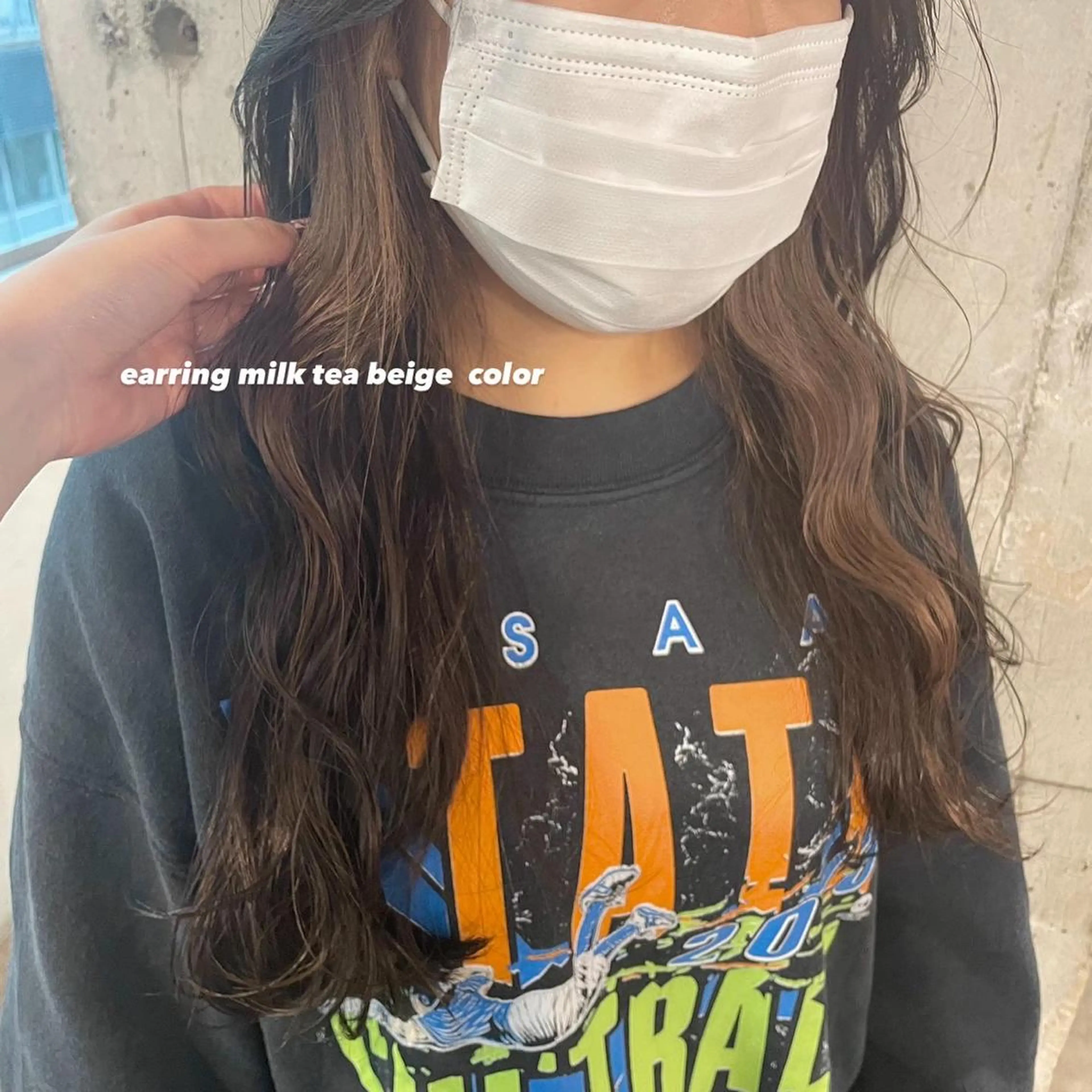 ロング カラー パーマ ヘアアレンジ メンズ キッズ ネイル アイブロウ 透明感カラー・レイヤ ー🎀amika🎀のヘアスタイル