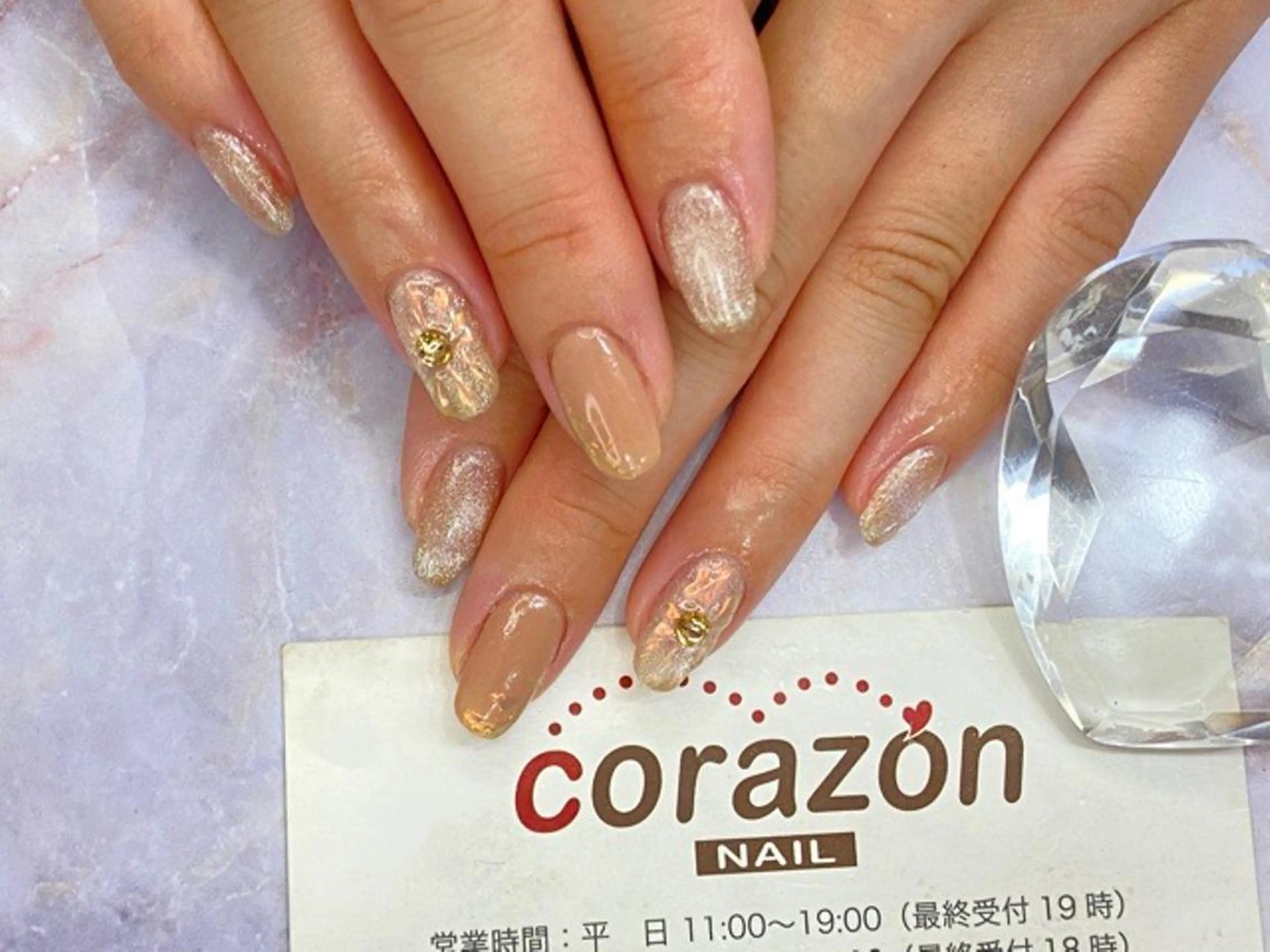 ネイル クリアネイル フラワーネイル マグネットネイル ワンカラーネイル corazon所属・ネイリスト aicoのネイルデザイン