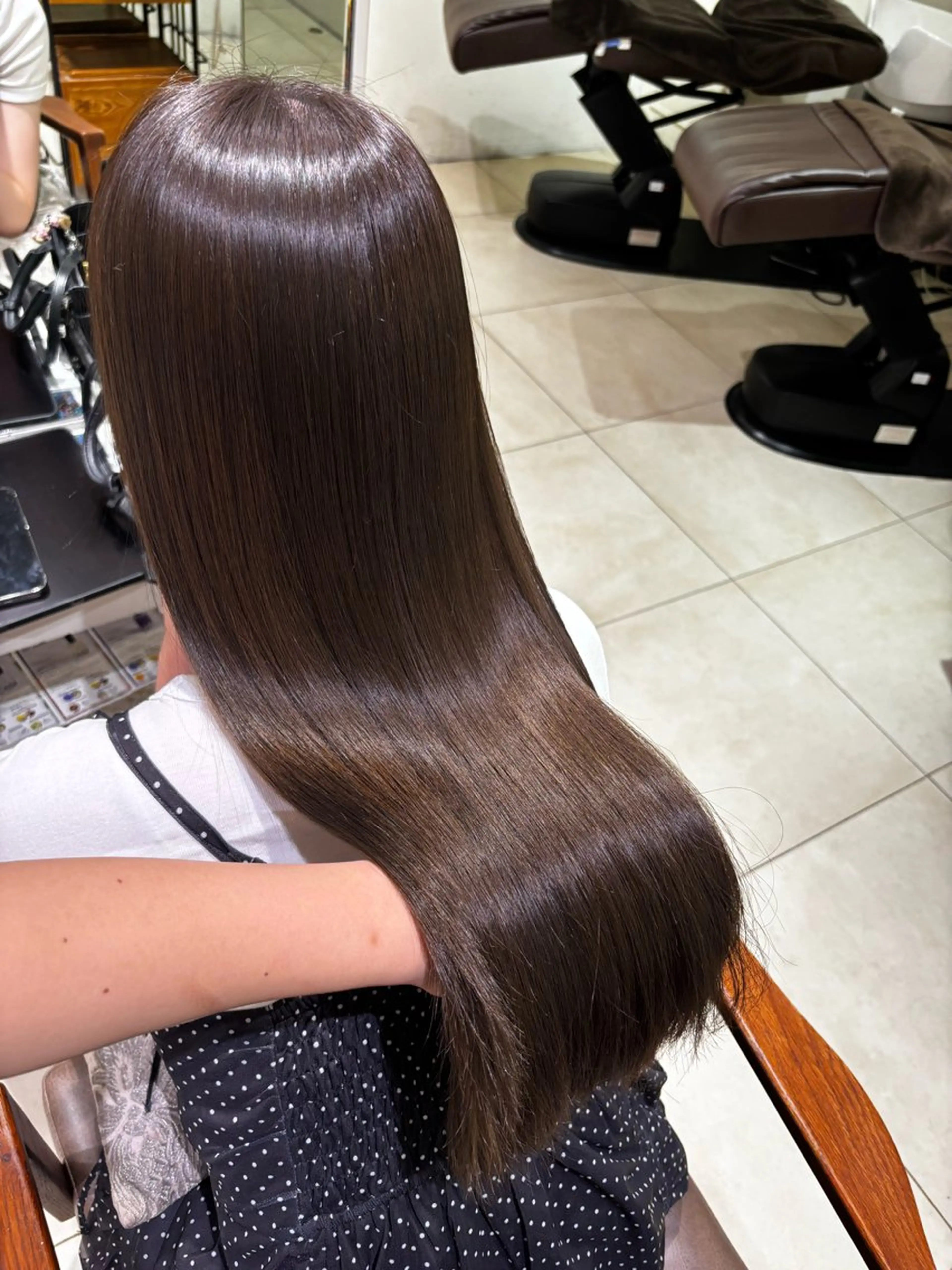 ロング ヘアカラー オリーブ/韓国風 まつパ/himariのマツエク・マツパデザイン