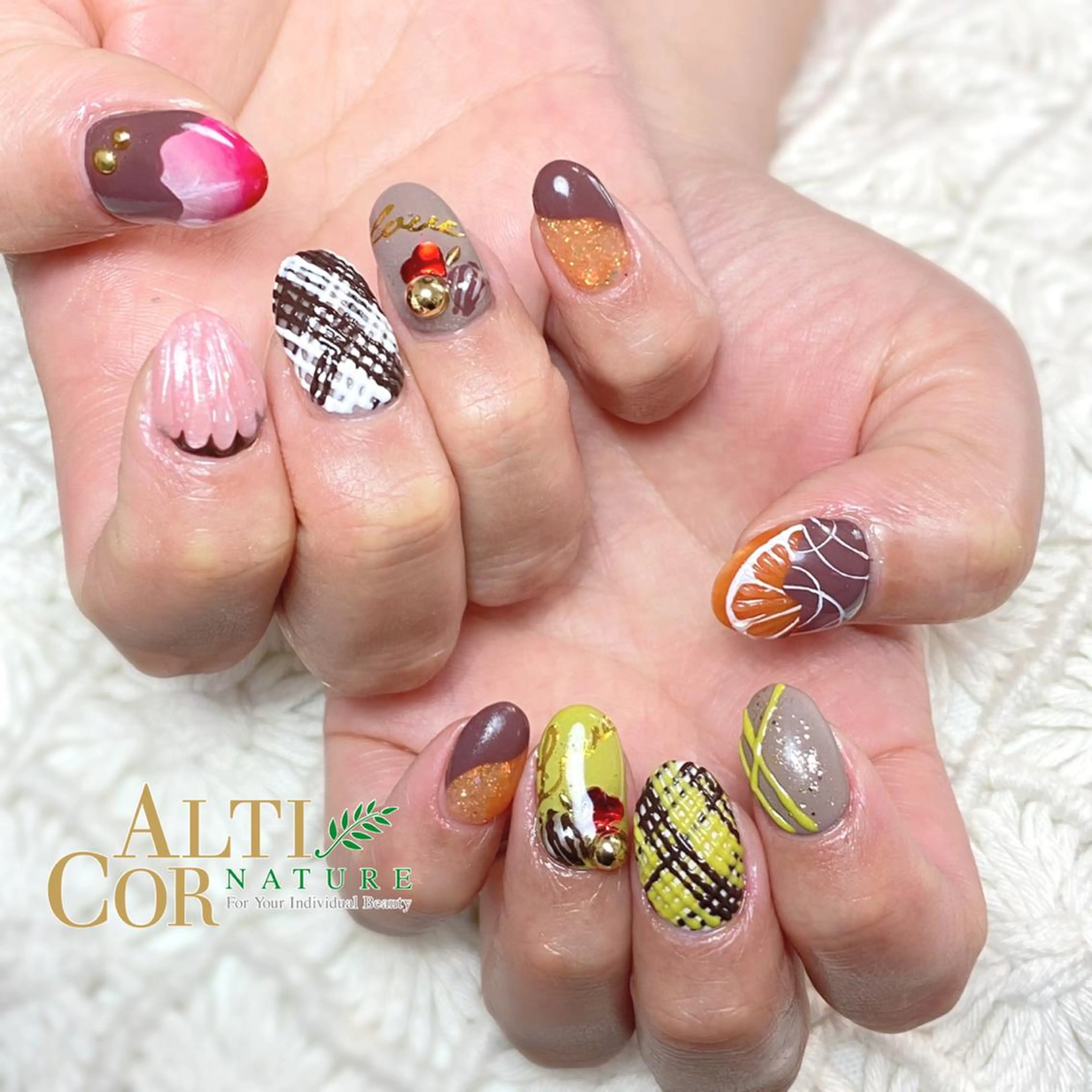 ネイル バレンタイン ChezEspoir 佐藤のネイルデザイン