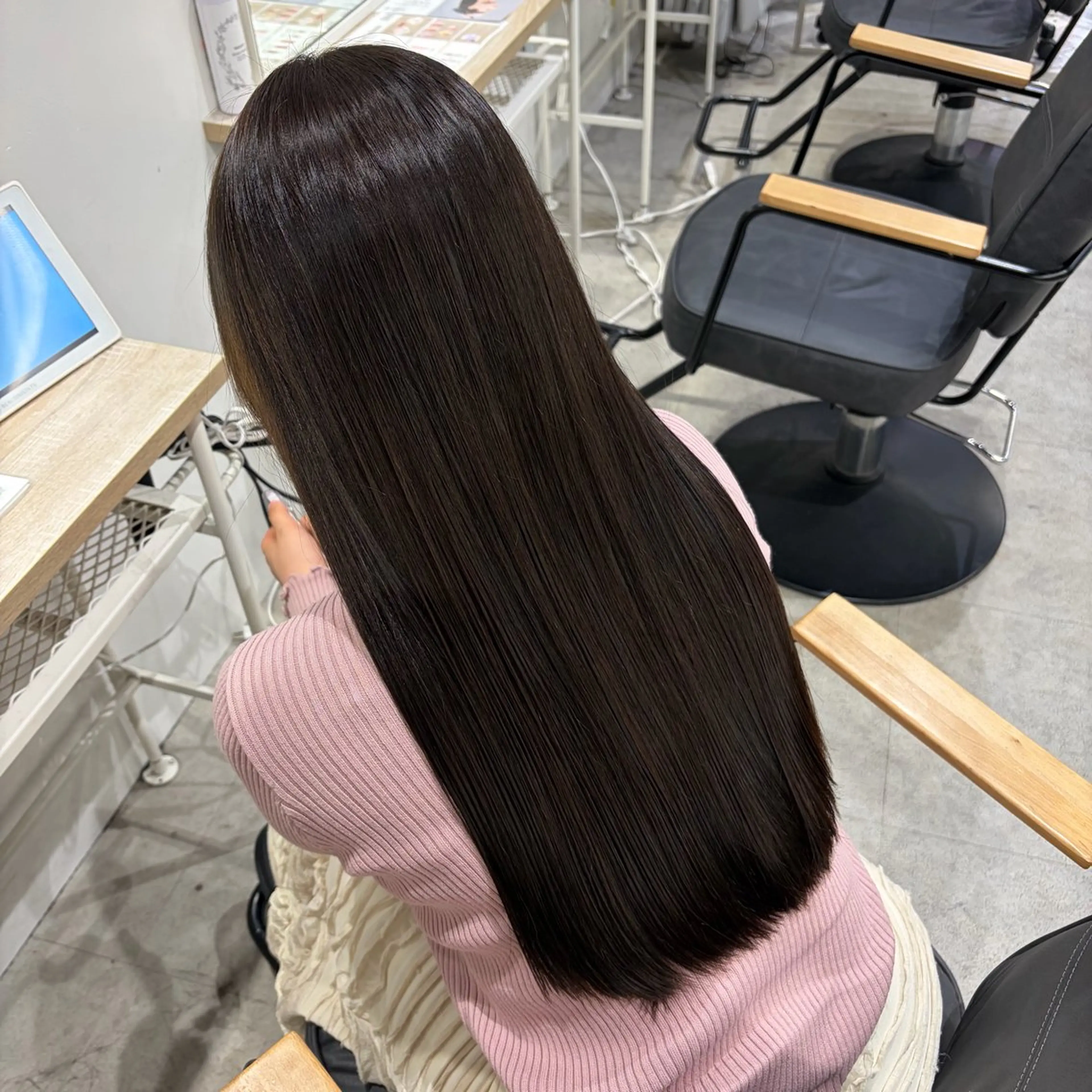 ロング カラー ヘアカラー ななみ.⋆𝜗𝜚 暖色艶カラー/まつパのヘアスタイル