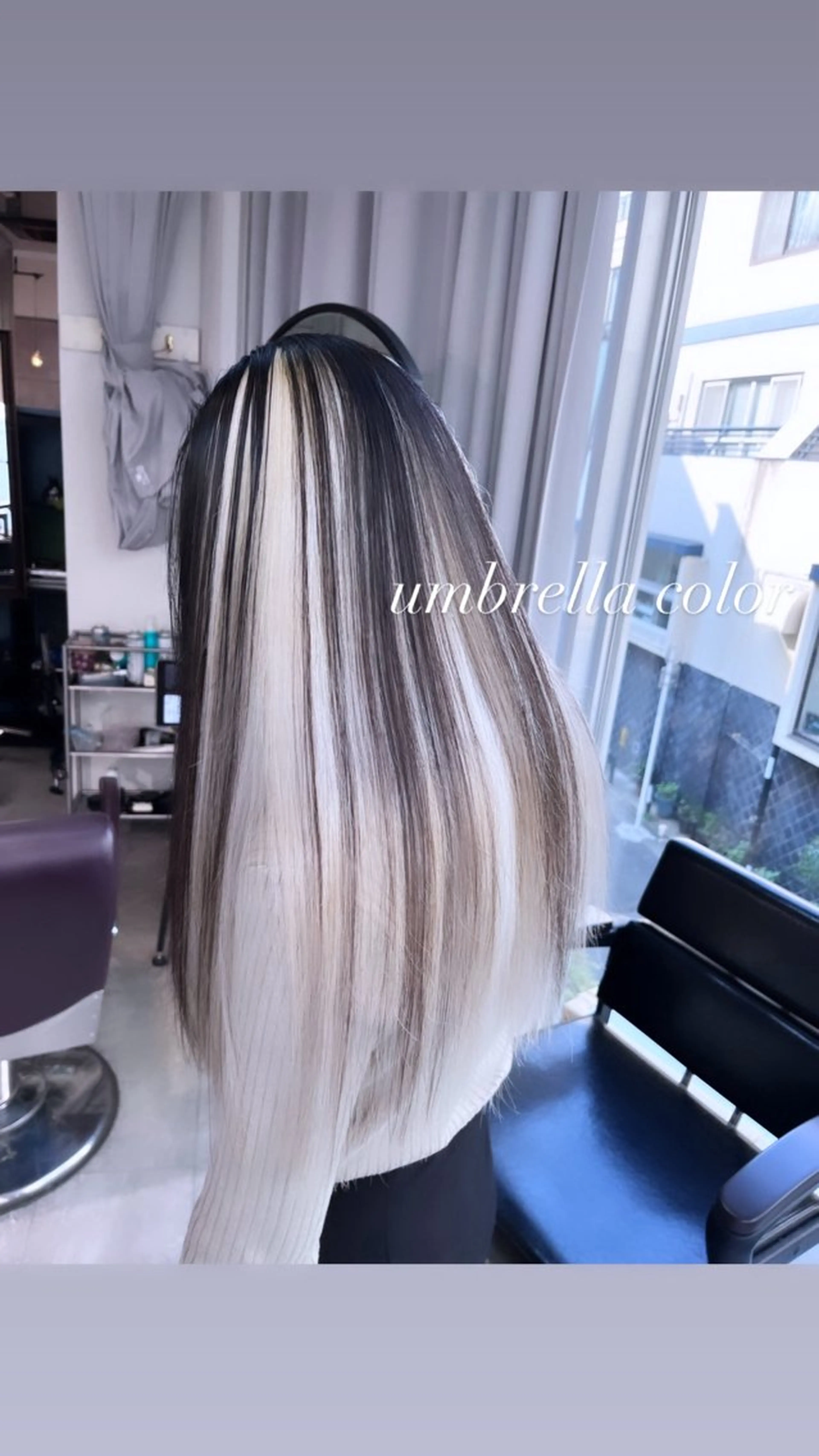 ロング カラー カット ヘアカラー トリートメント ヘアセット 💜ハイトーン💛 マジカルかいちゃんのヘアスタイル