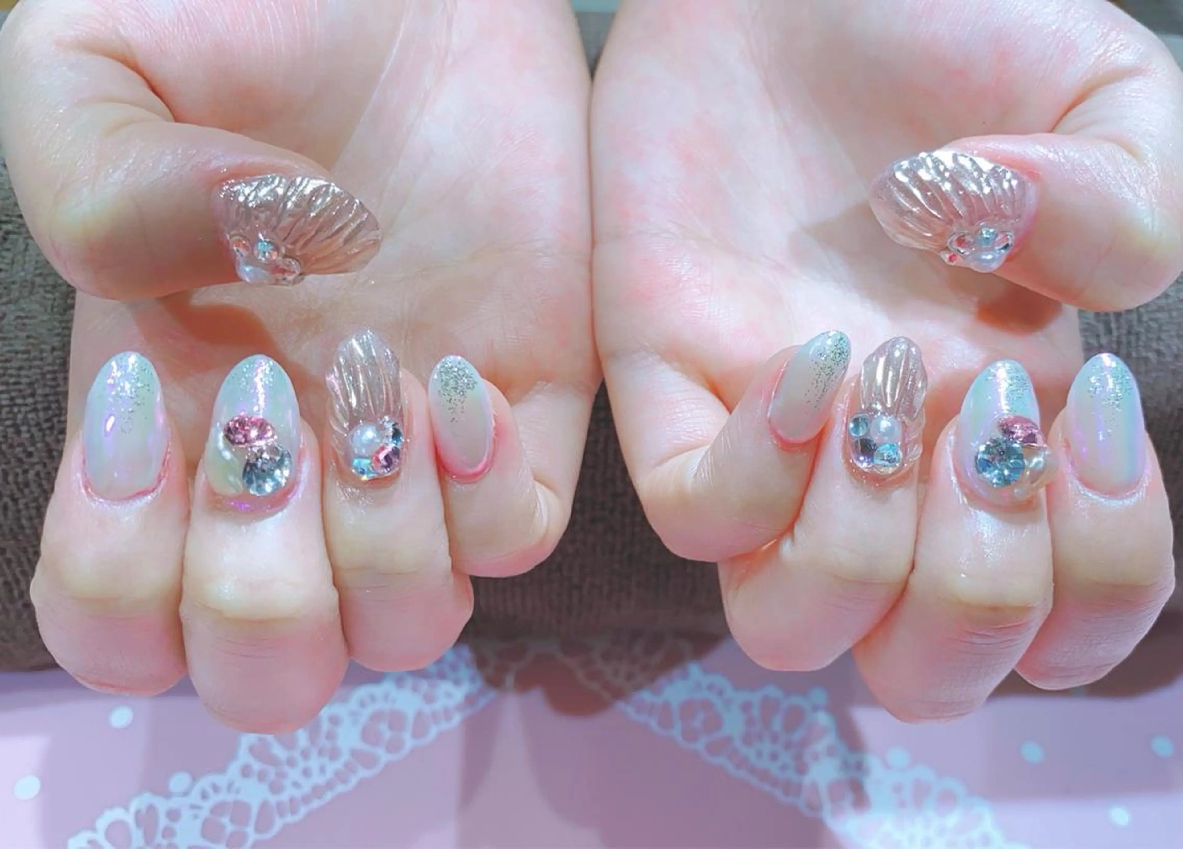 ネイル オーロラネイル VIST☆ ｍａｍｉのネイルデザイン