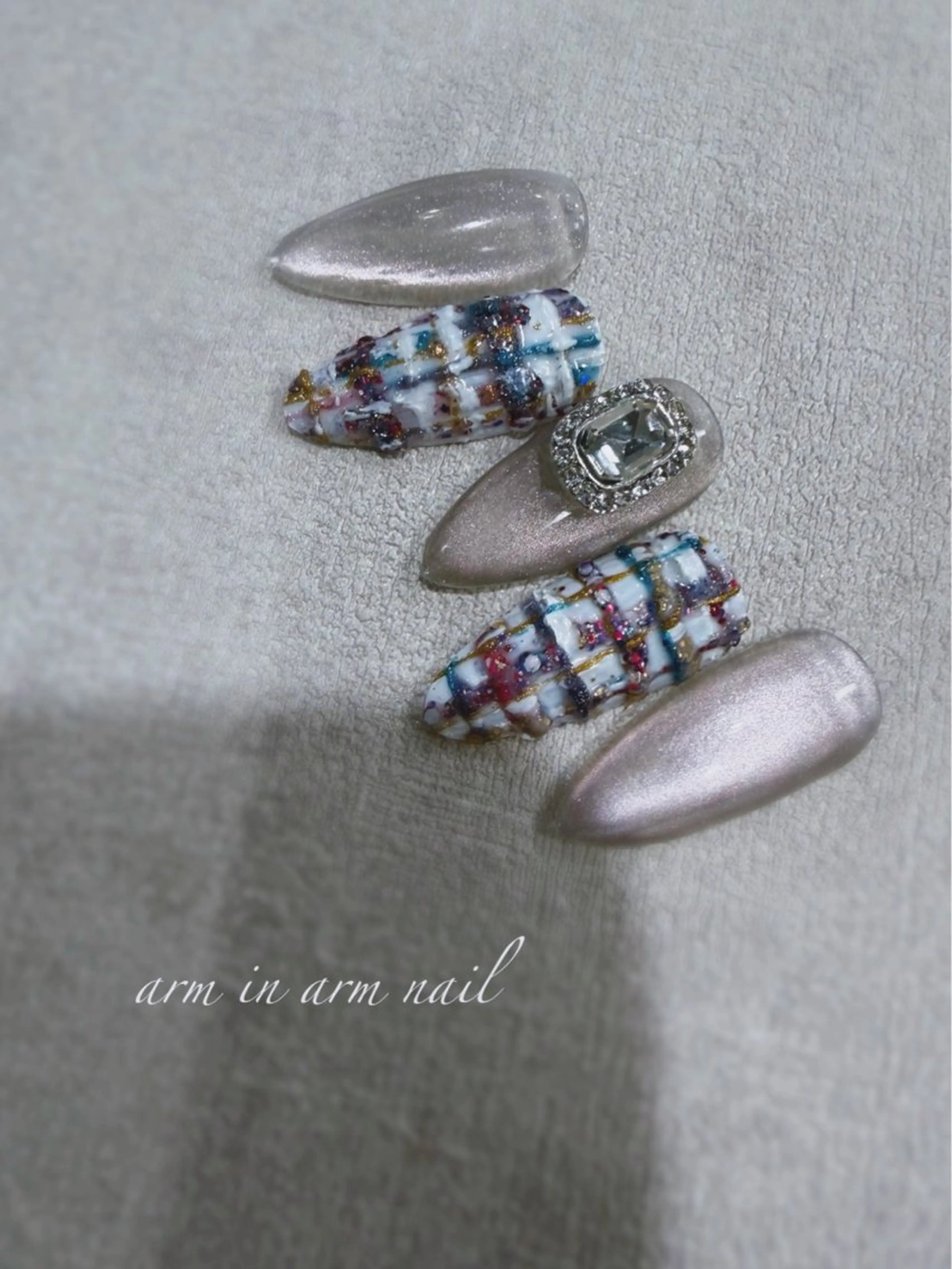 ネイル arm in arm ︎✿Yamamotoのマツエク・マツパデザイン