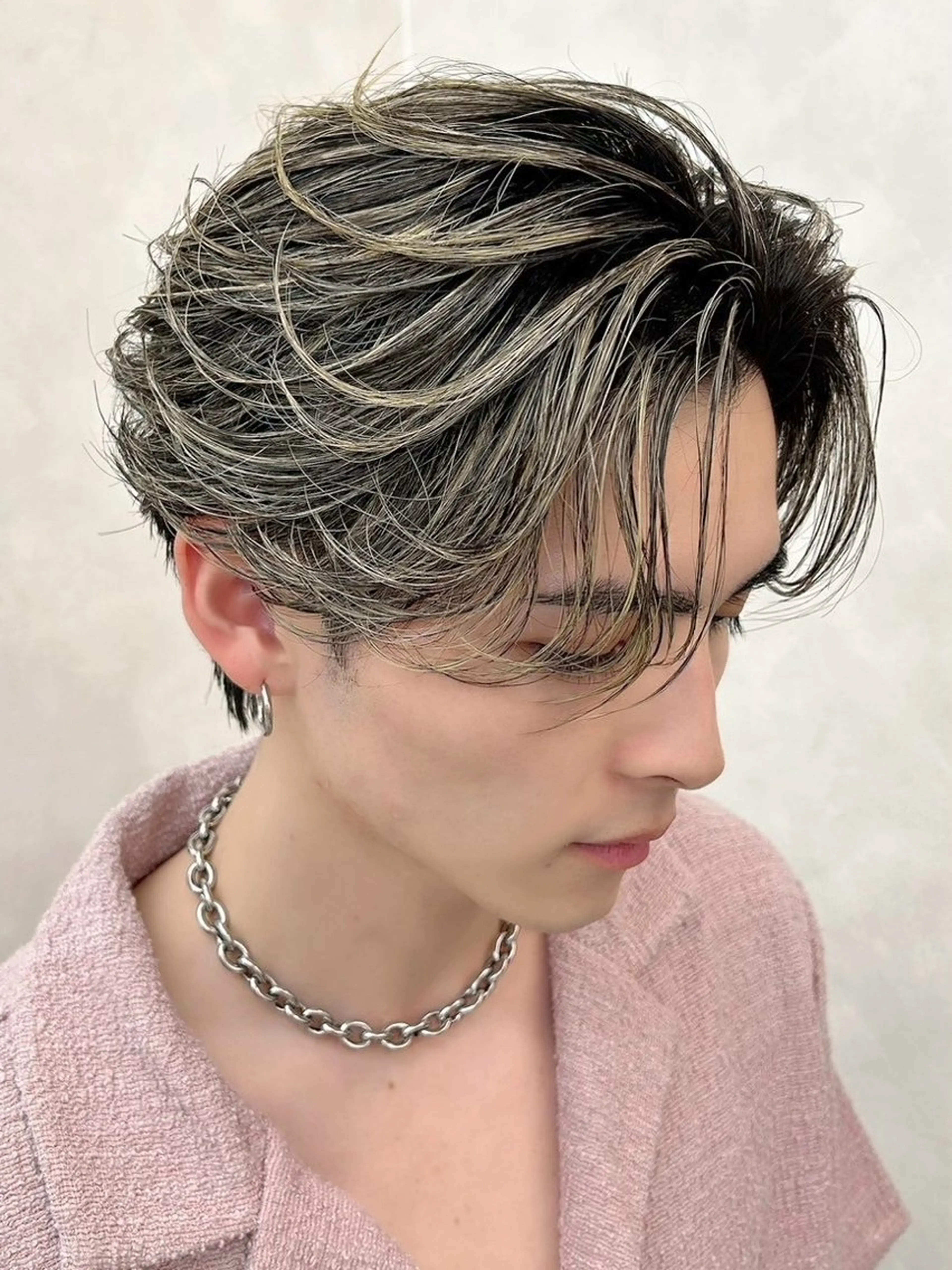 カラー バレイヤージュ カット ヘアカラー 【公式】Men's salonLUCEYのヘアスタイル