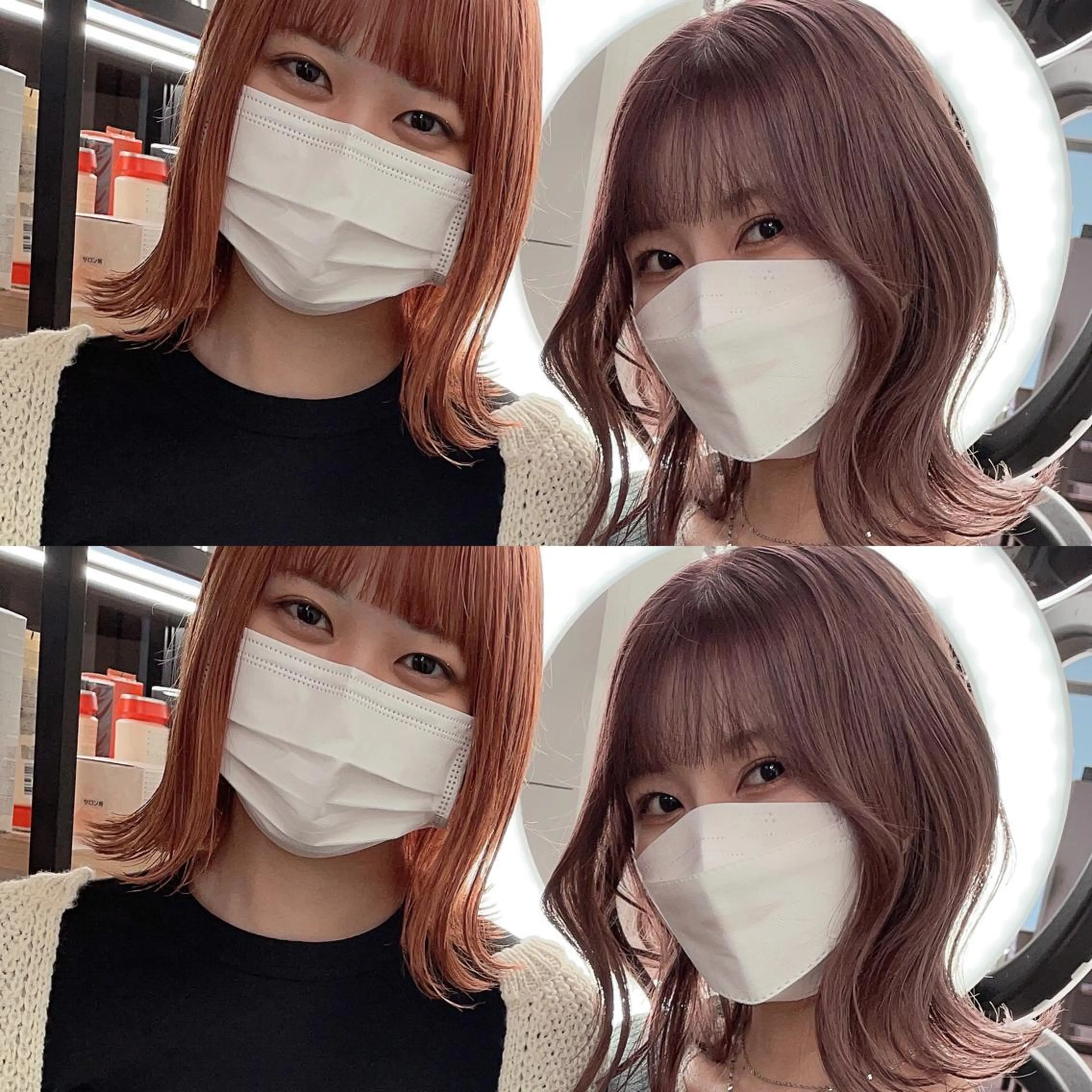 ミディアム カラー ブリーチ カット ヘアカラー トリートメント ヘアセット 💜ハイトーン💛 マジカルかいちゃんのヘアスタイル