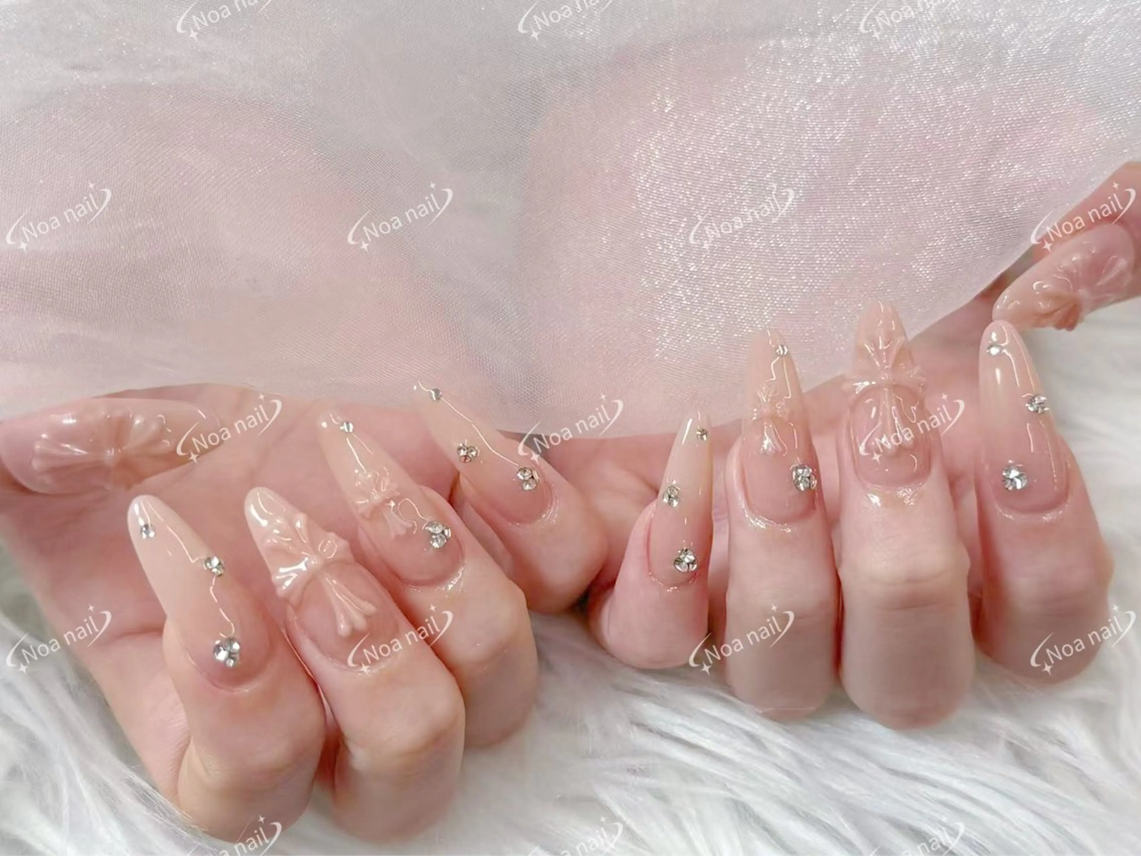 ロング ハンドネイル Noa Nail みつきのネイルデザイン