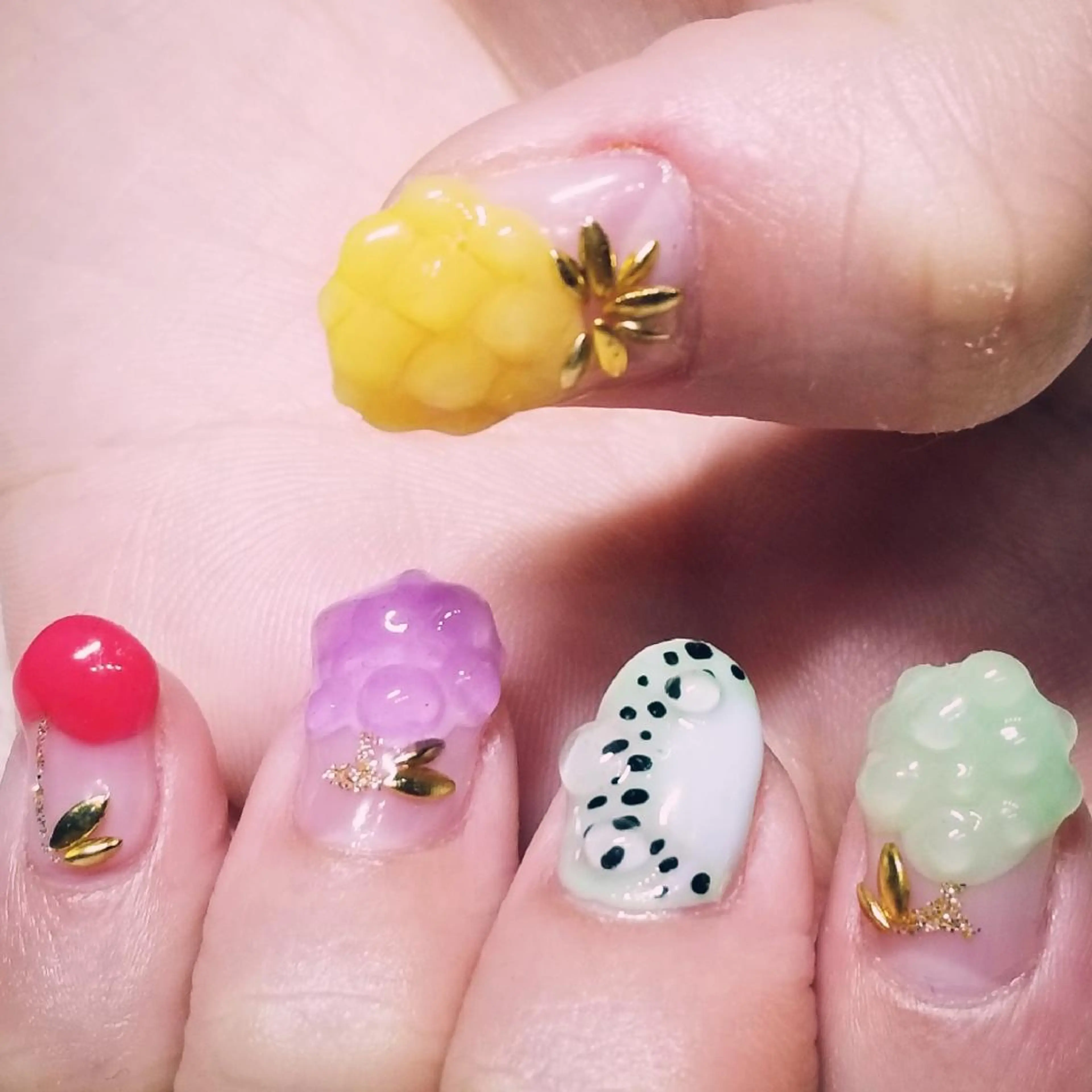 ネイル クリアネイル ハンドネイル よしだ ひろきのネイルデザイン