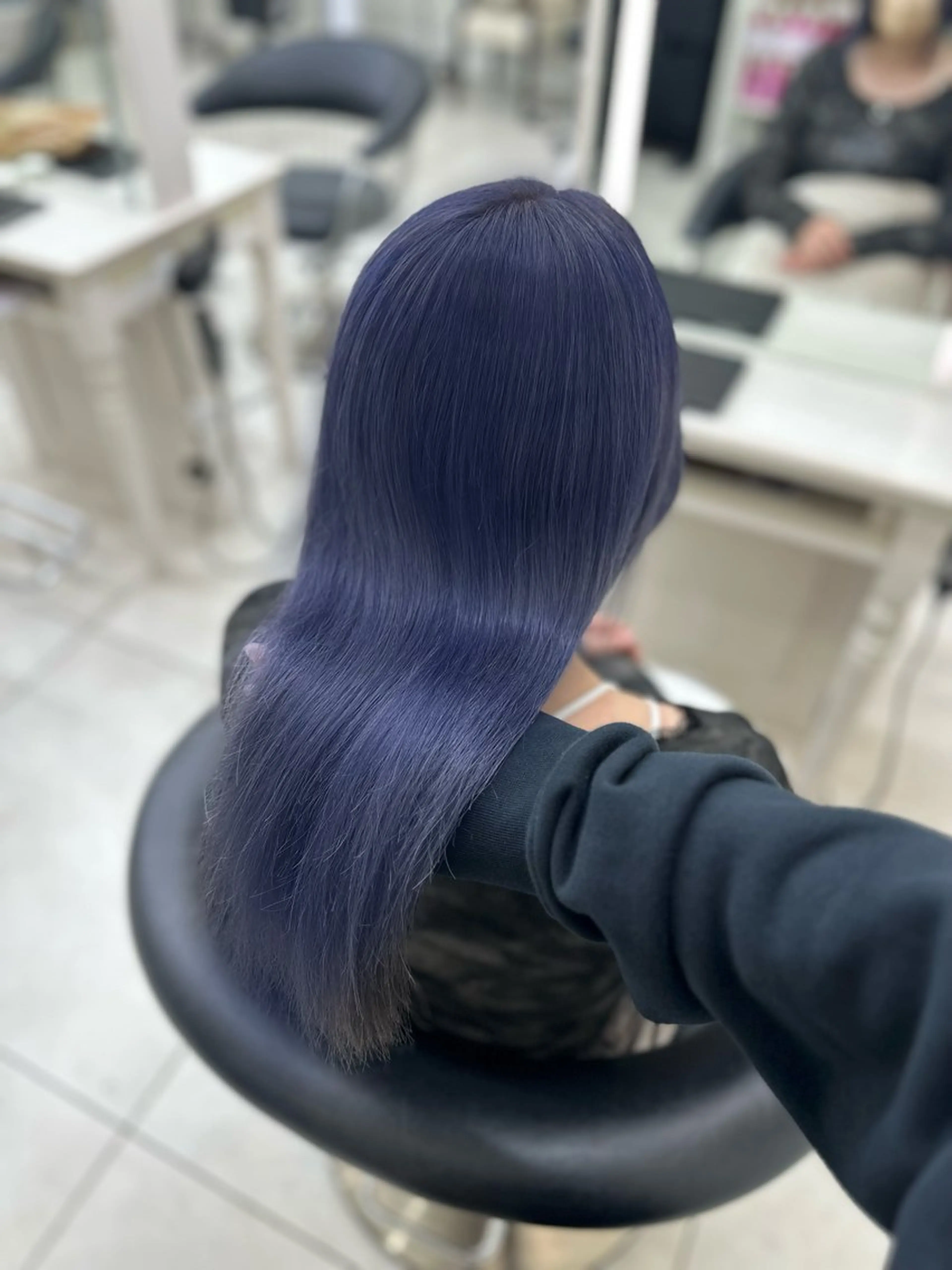 セミロング カラー ブリーチ 透明感カラー ブリーチなしカラー パープルカラー ヘアカラー 艶髪／ブリーチ🌟 銀座/HARUKAのヘアスタイル