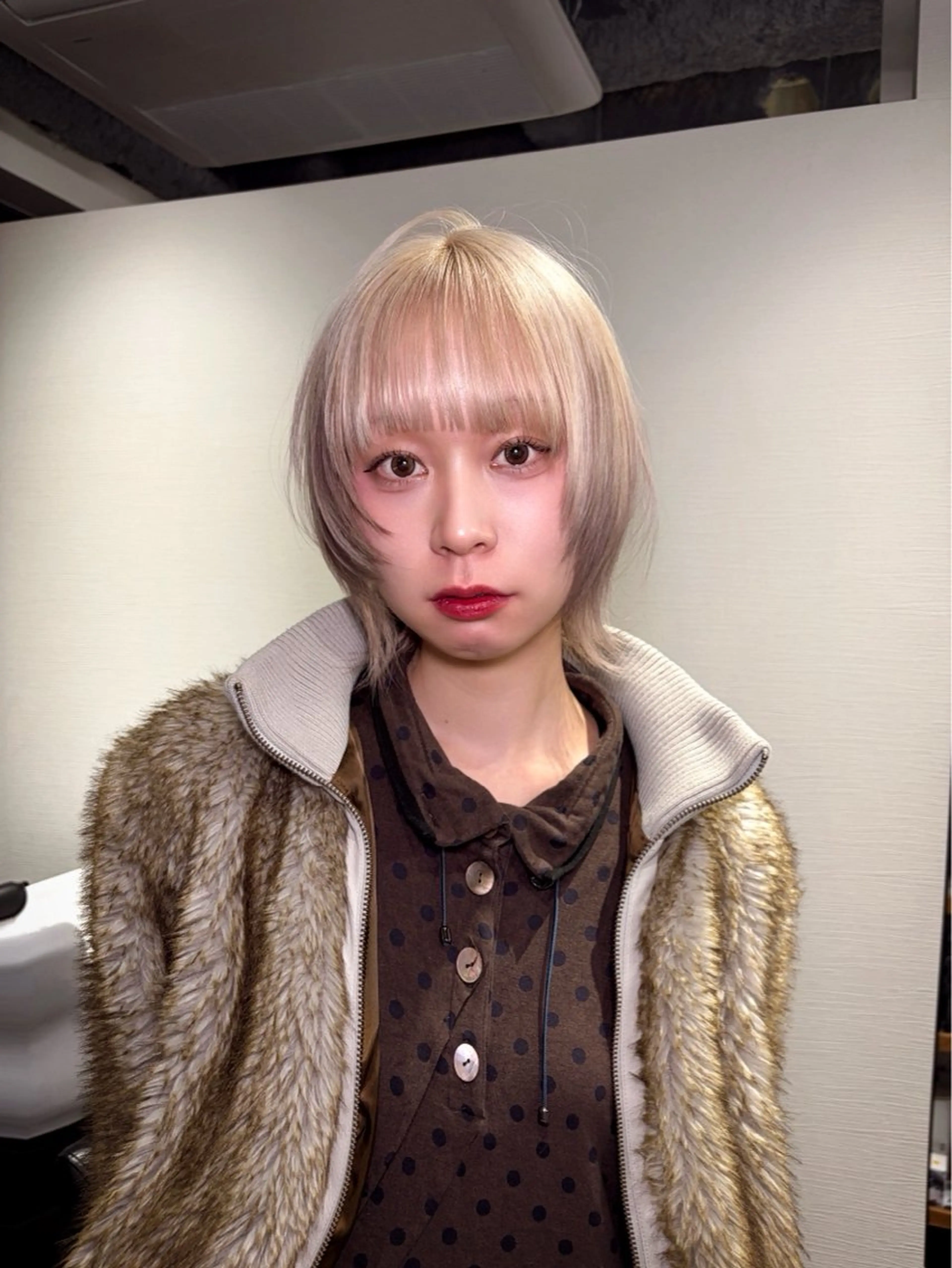 ミディアム ヘアカラー 山口 真世のヘアスタイル