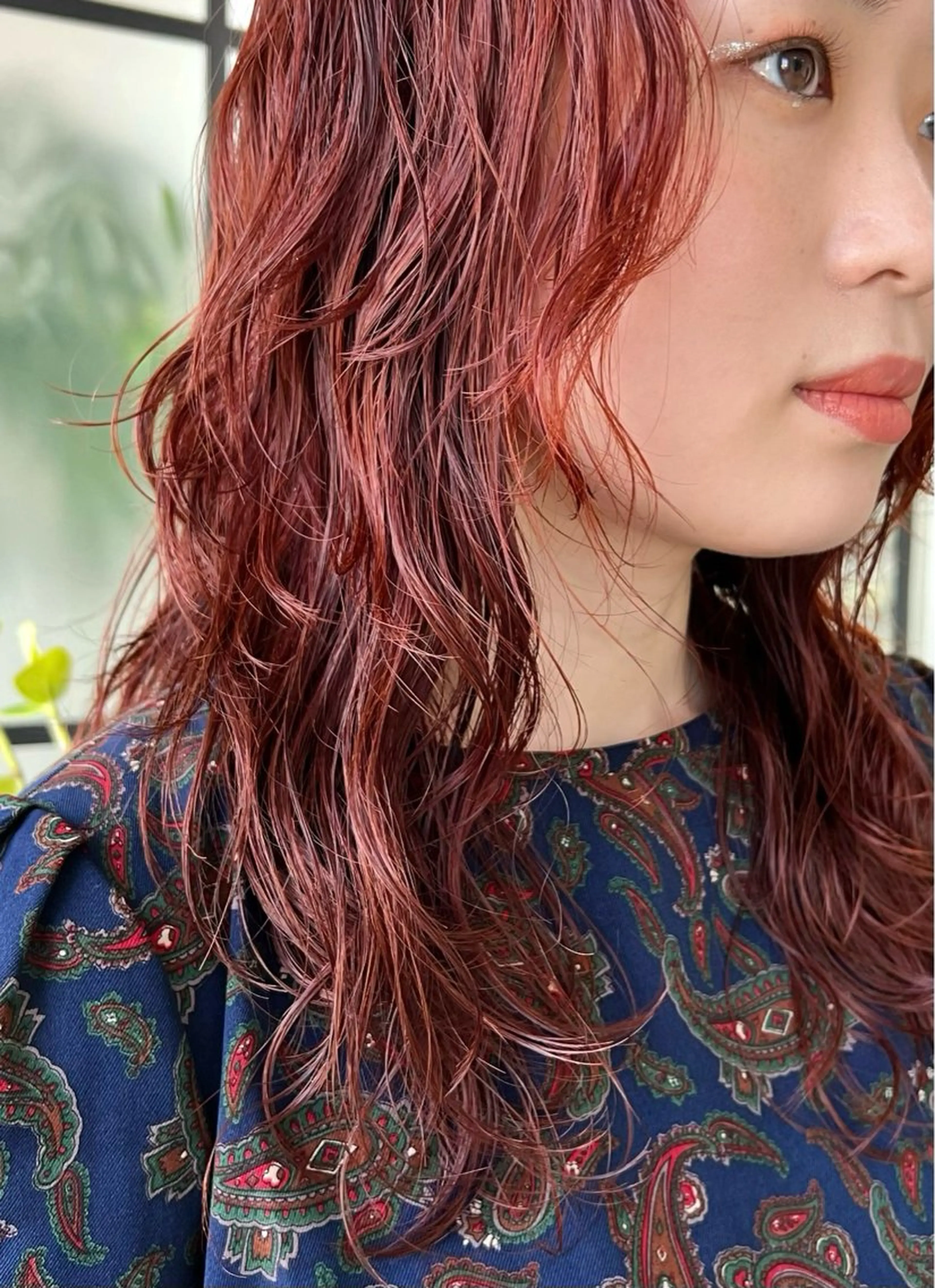 カラー ブリーチ ブラウンカラー オレンジ オレンジブラウン レッドカラー 海外ヘア/レイヤー カットNatsuのヘアスタイル