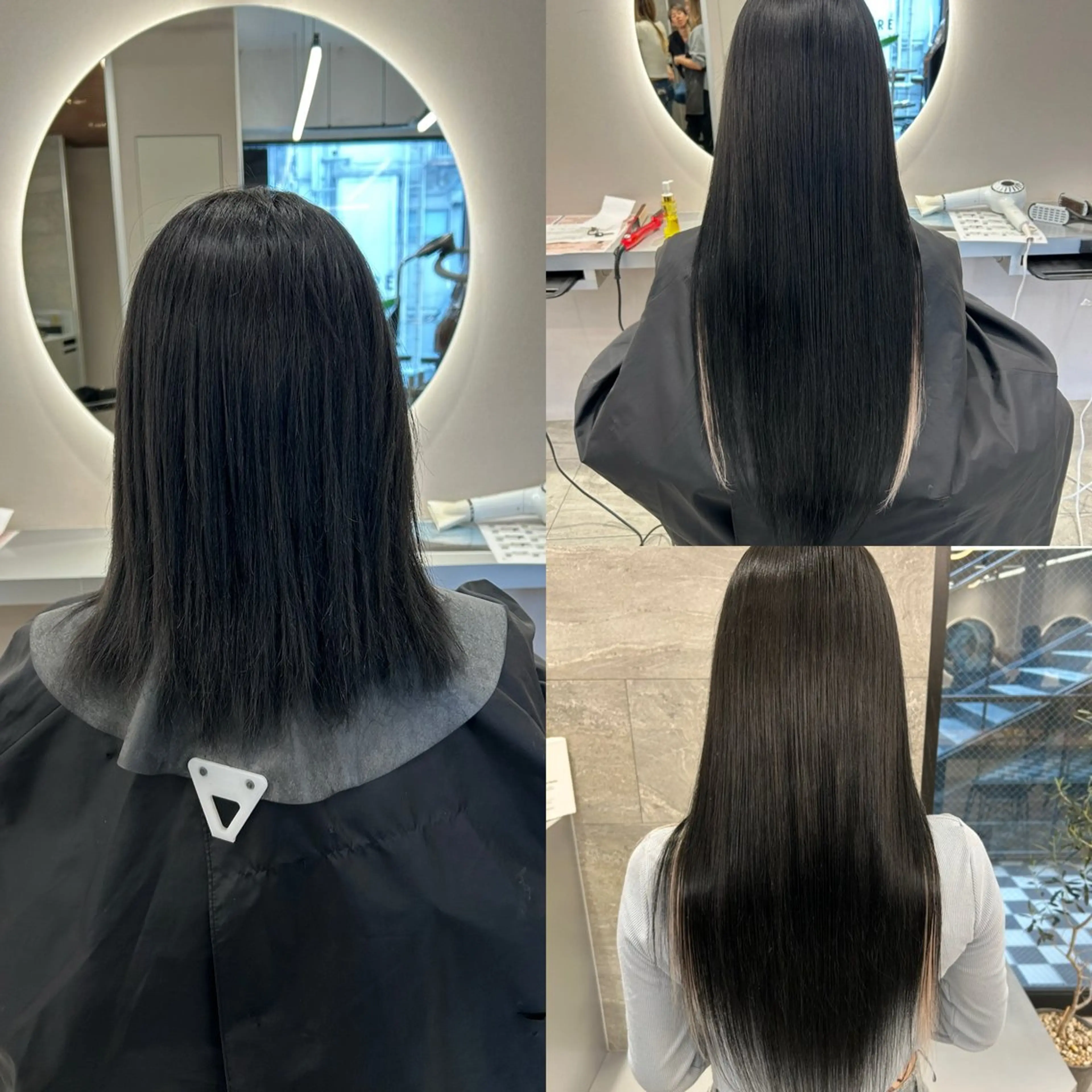 ロング カラー ヘアアレンジ シールエクステ インナーカラー エクステ TATSUYA アートディレクターのヘアスタイル