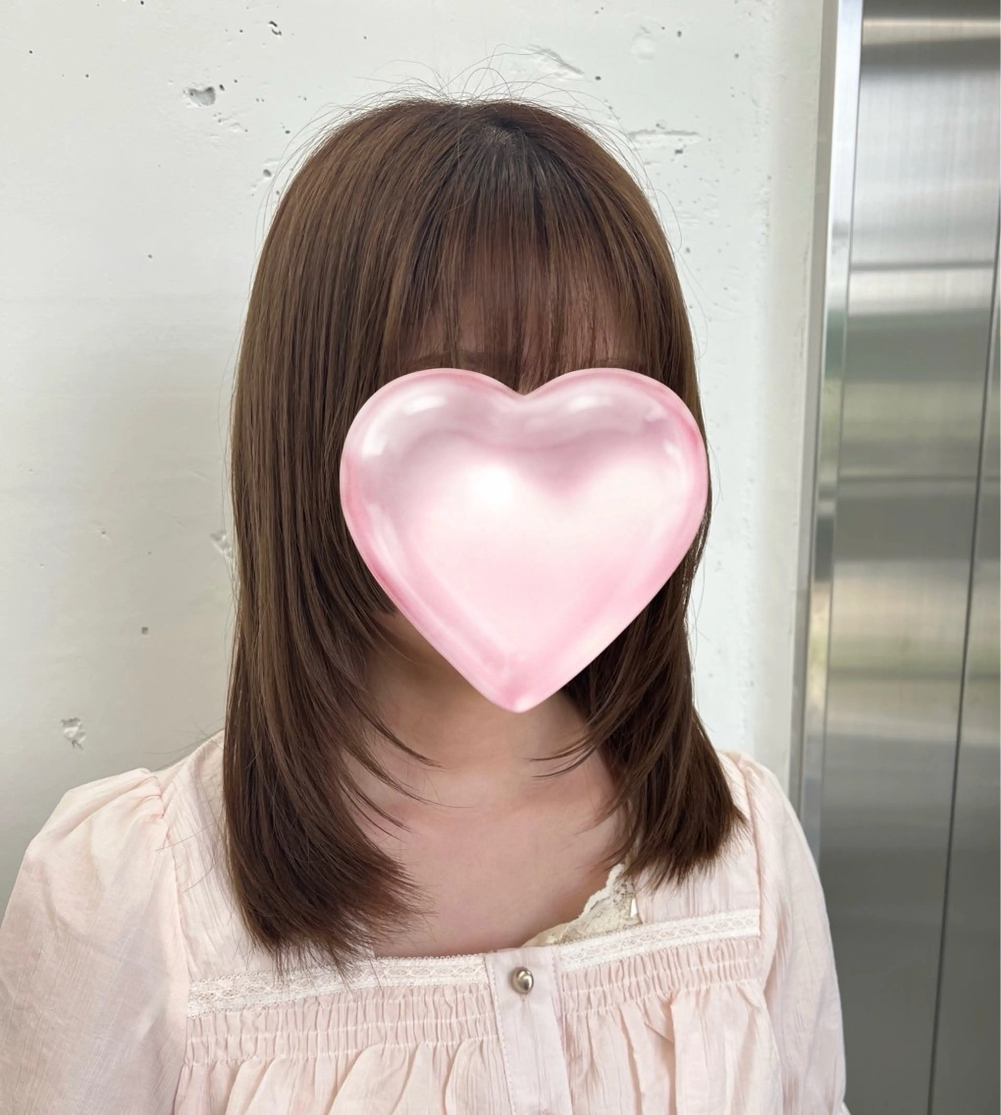 ミディアム 顔まわりレイヤー 顔周りカット 姫カット 韓国風ヘア レイヤーカット カット 🌷︎あすか🌷 JILLSTUDIOのヘアスタイル