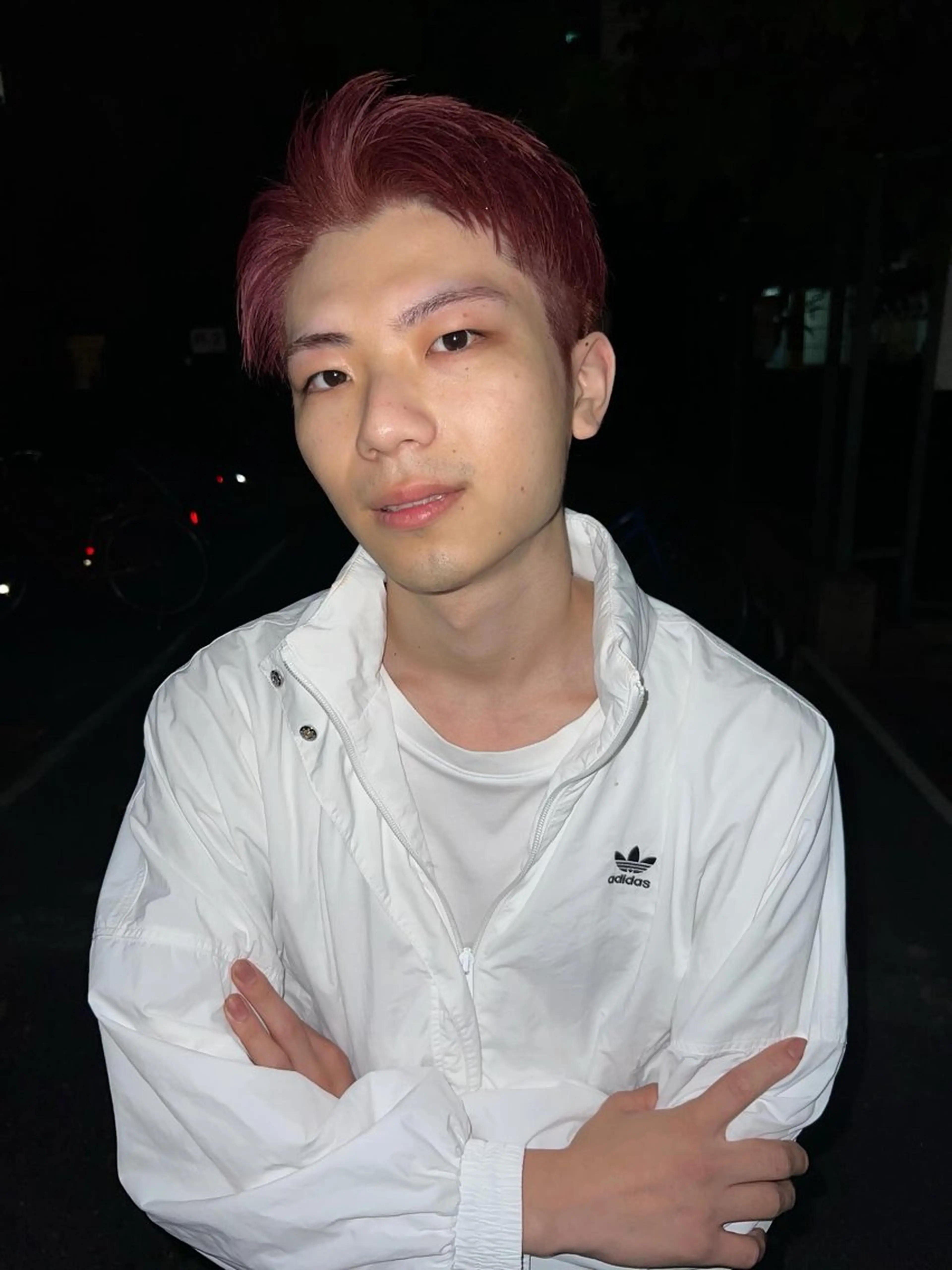 カラー レッドカラー YAMADA KOKOROのヘアスタイル