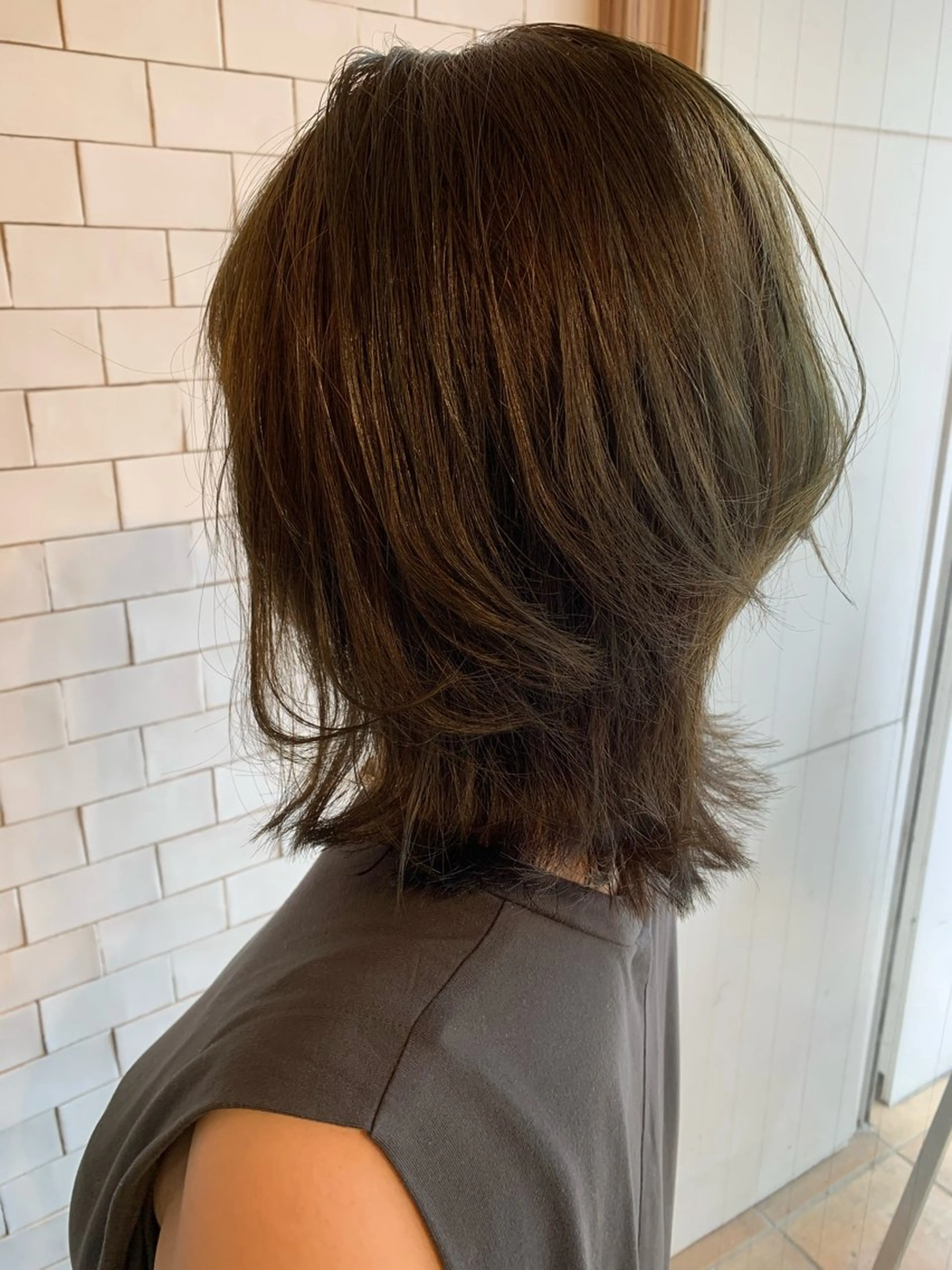 ミディアム 吉田 茂樹のヘアスタイル