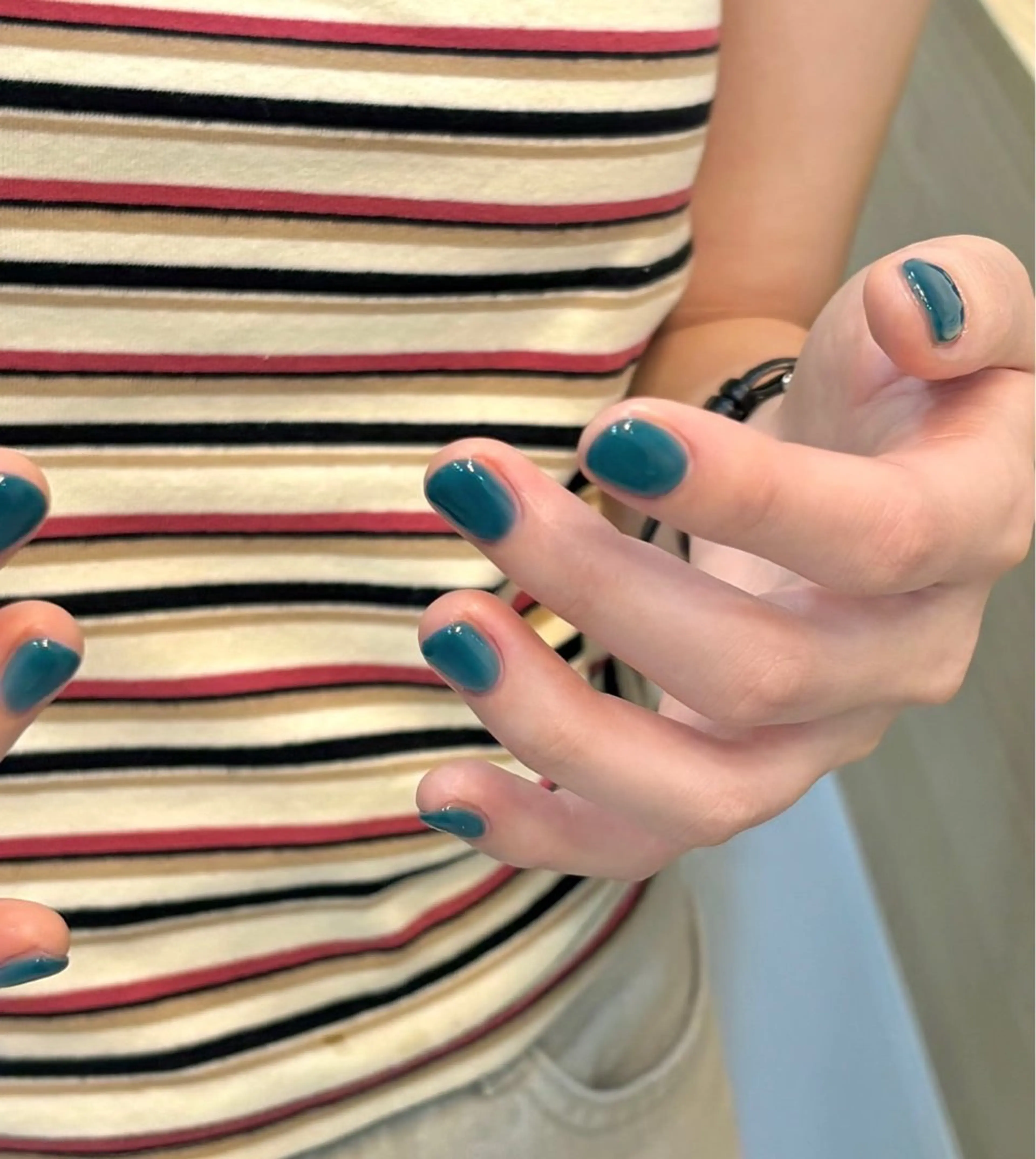 ネイル アートネイル オーロラネイル クリアネイル 長さ出し フレンチネイル K Kのネイルデザイン