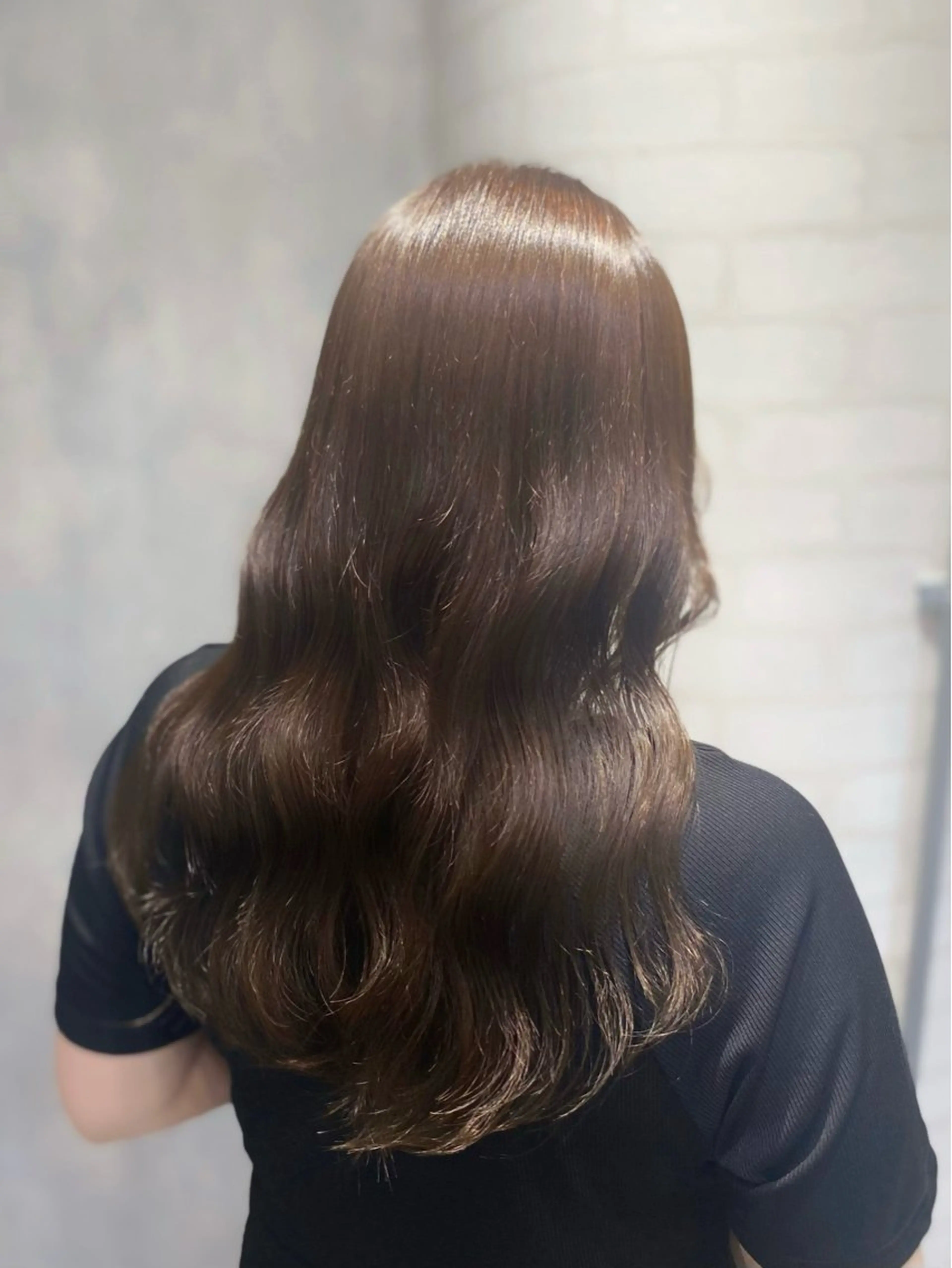 ロング カラー 透明感カラー カット ヘアカラー トリートメント shiori/透明感 /顔周り/髪質改善のヘアスタイル