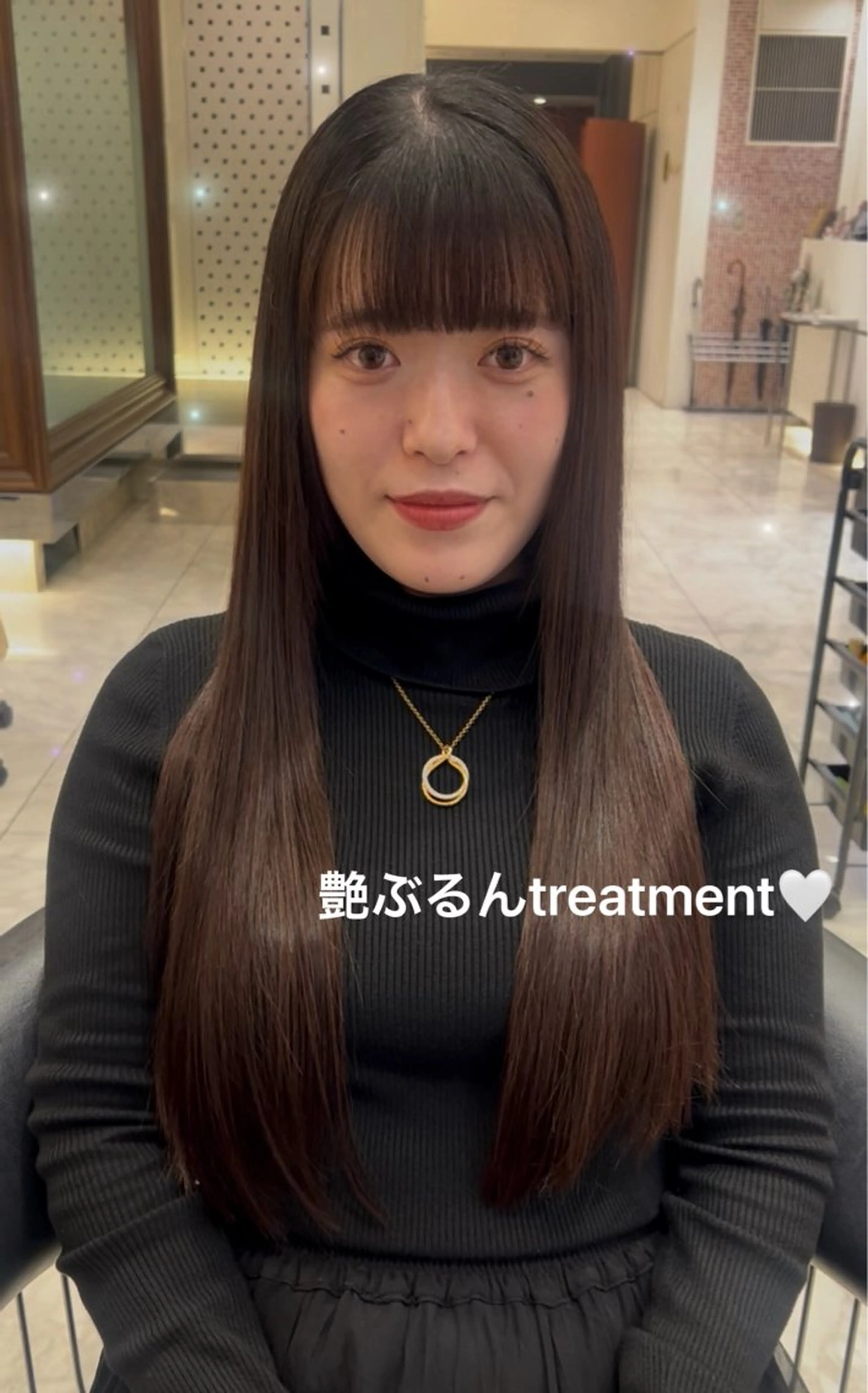 ロング トリートメント トリートメント 顔周り/透明感/銀座 🩵rinoのヘアスタイル