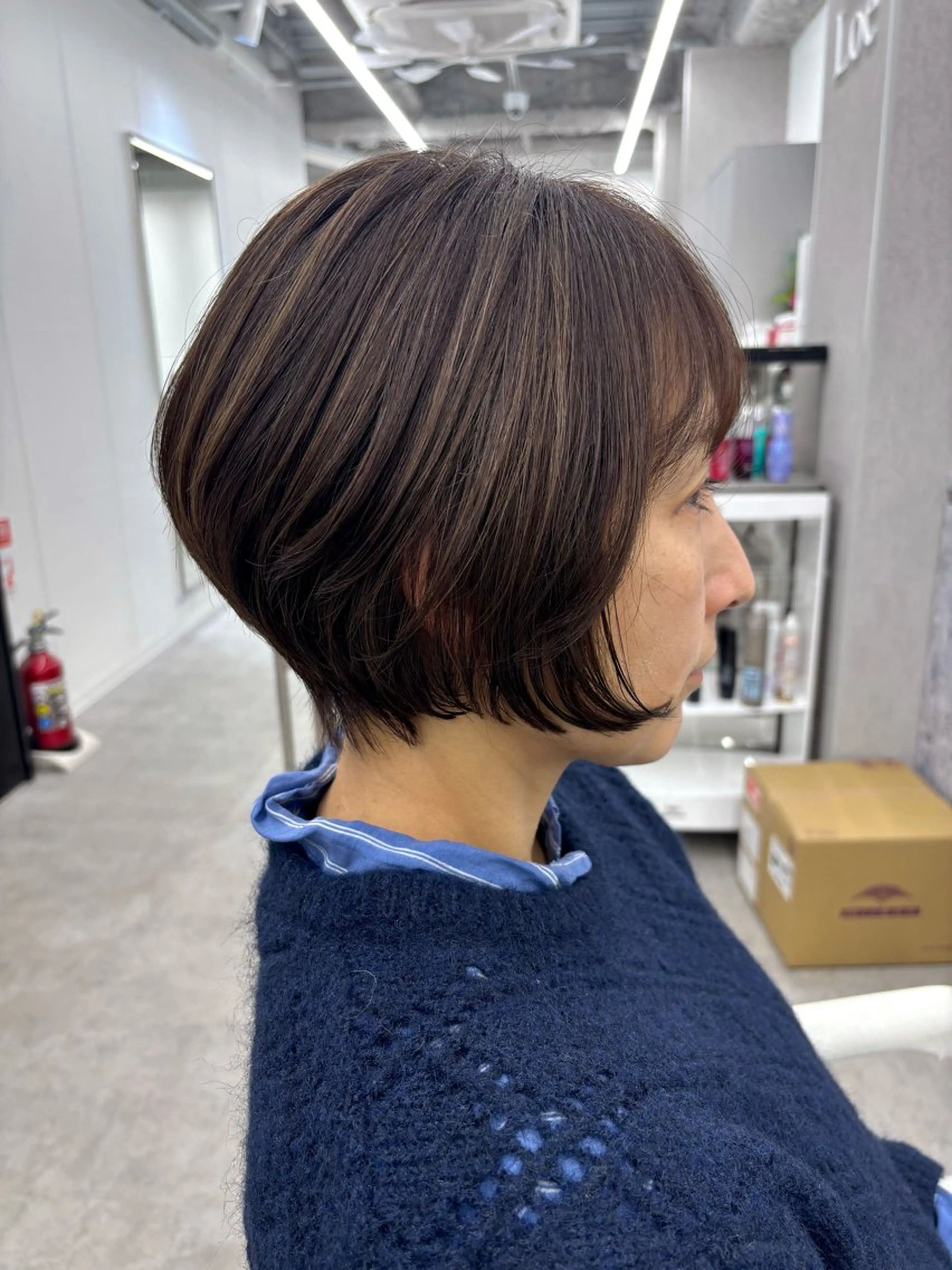ショート ショートボブ 丸みショート ボブ ショートヘア カット ヘアカラー 関山浩平ショート /ボブ/ヘアセットのヘアスタイル