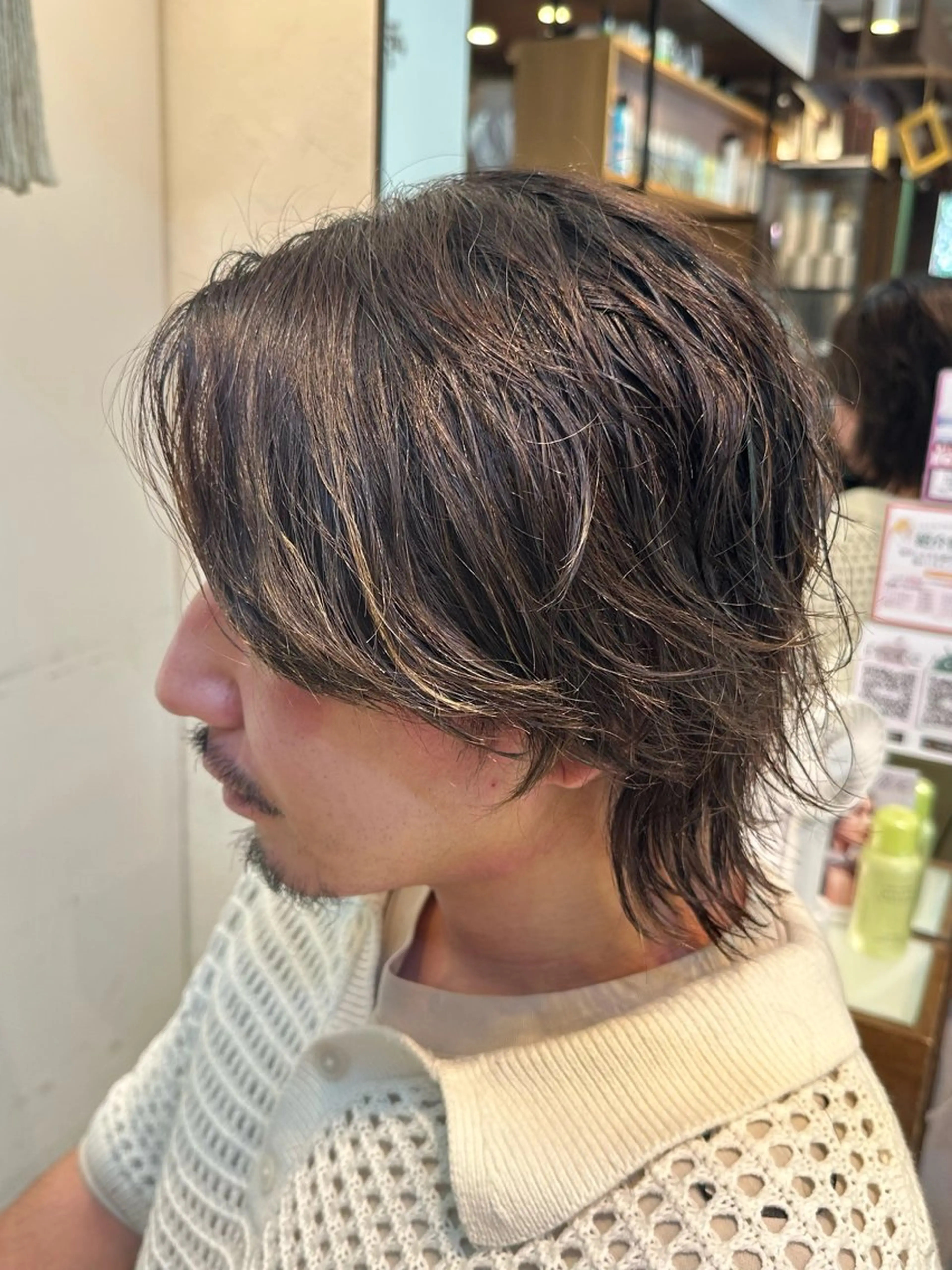 ミディアム メンズ カツヤマ モエのヘアスタイル