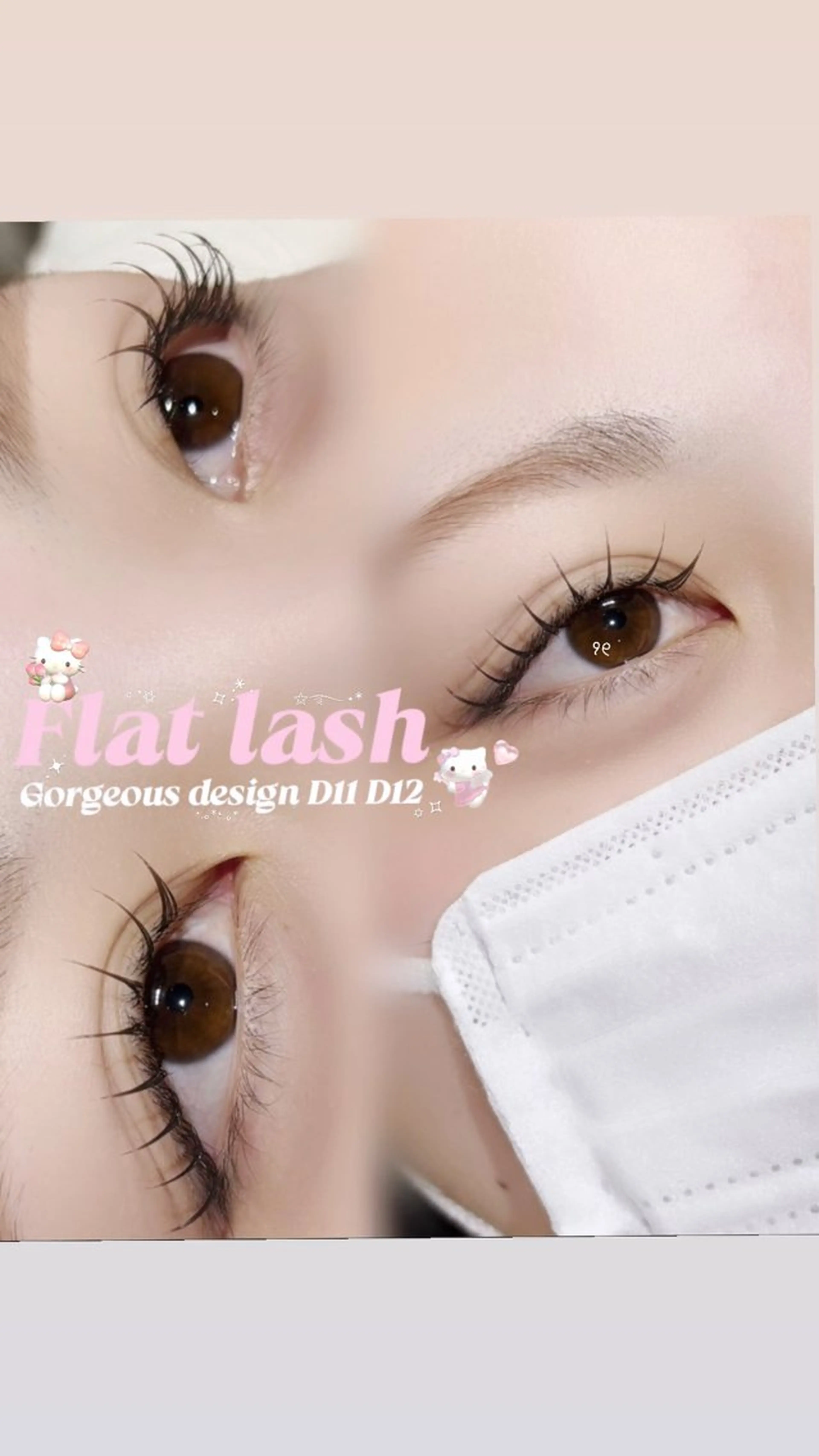 【持ち◎】LEDフラットラッシュ120本 /&ヘルシー(まつげパーマ+エクステ)の写真