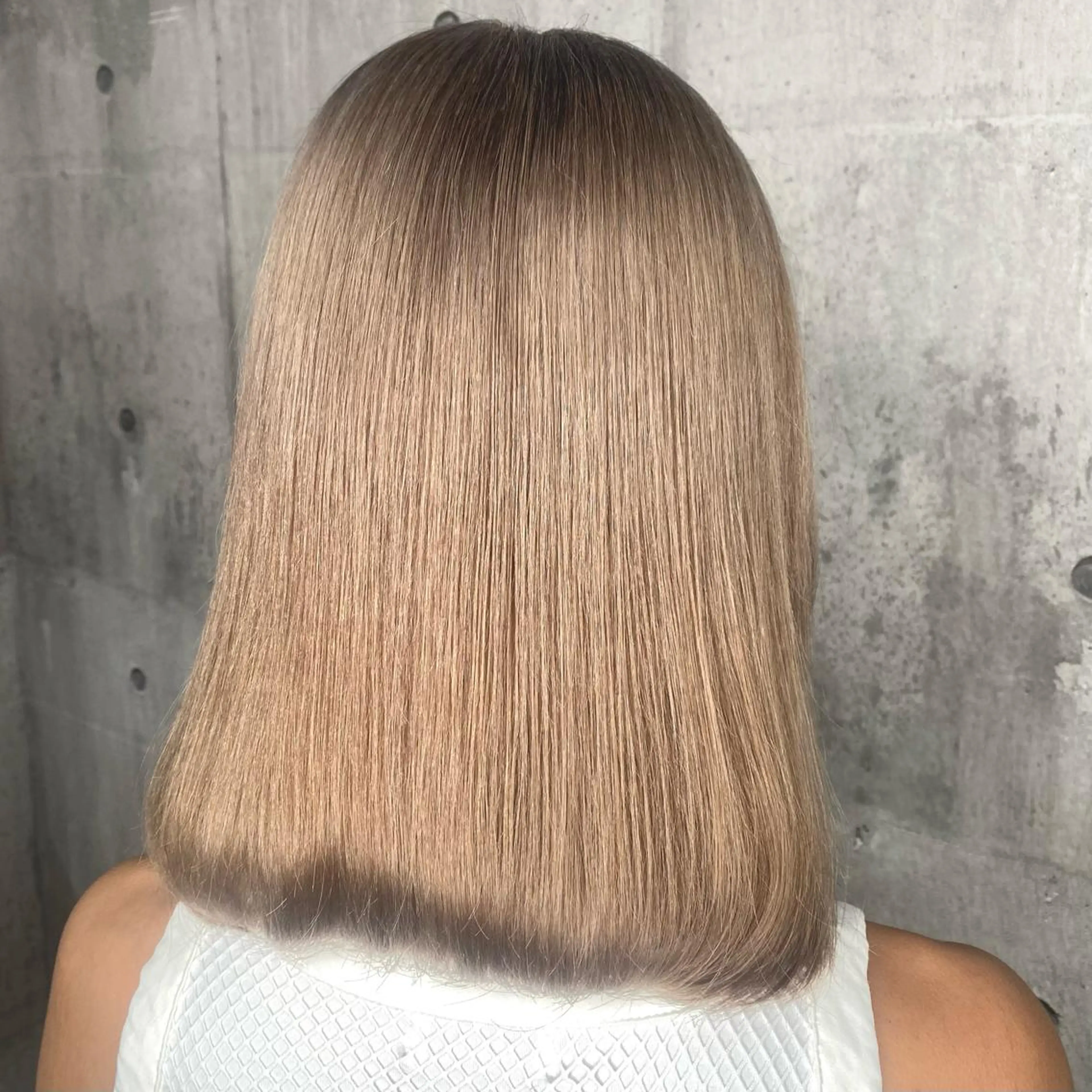 ミディアム カラー ベージュカラー SHURI❤️‍🔥 中/韓mix ♡のヘアスタイル