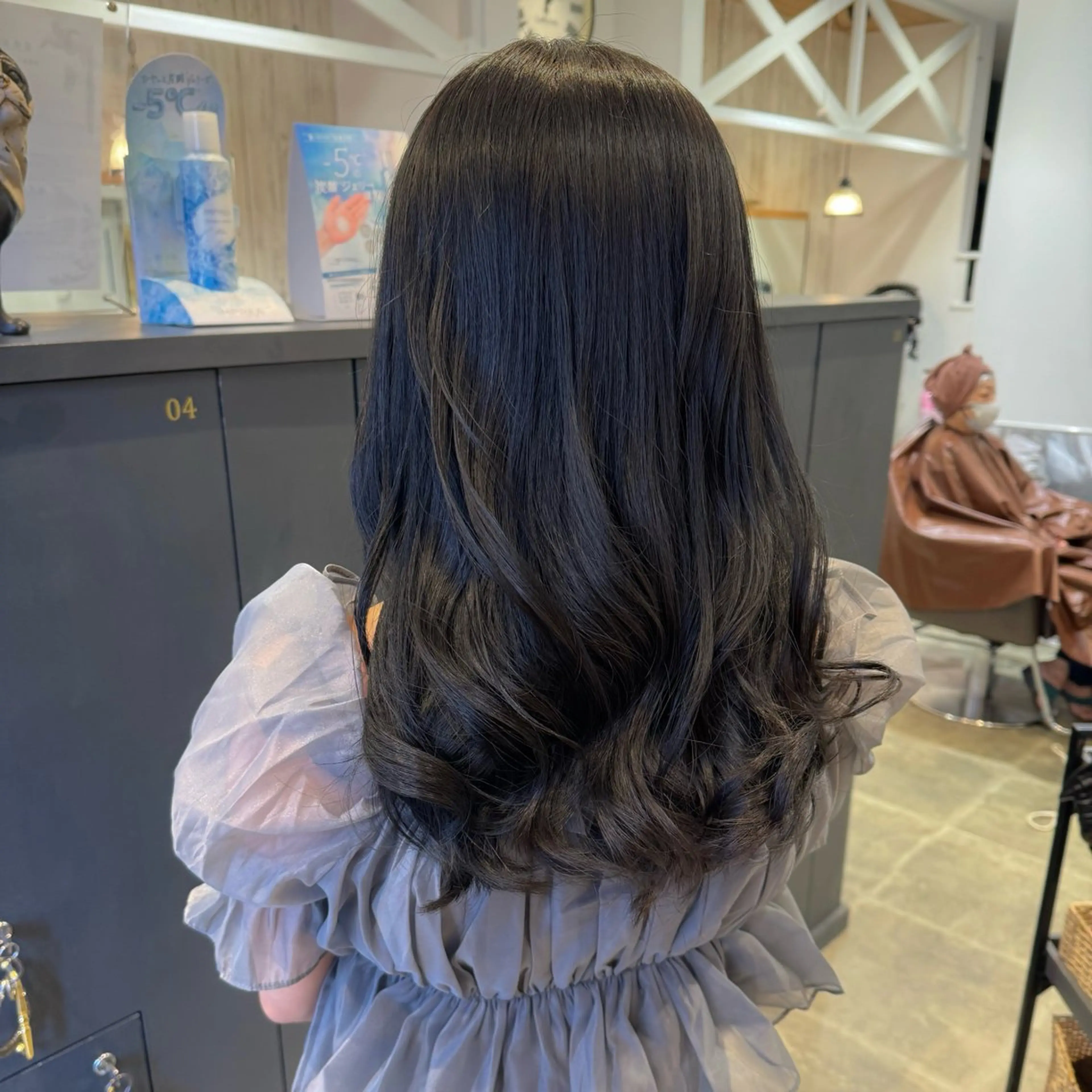 ロング カラー カット 葵/レイヤーカット/ 韓国風/透明感カラーのヘアスタイル