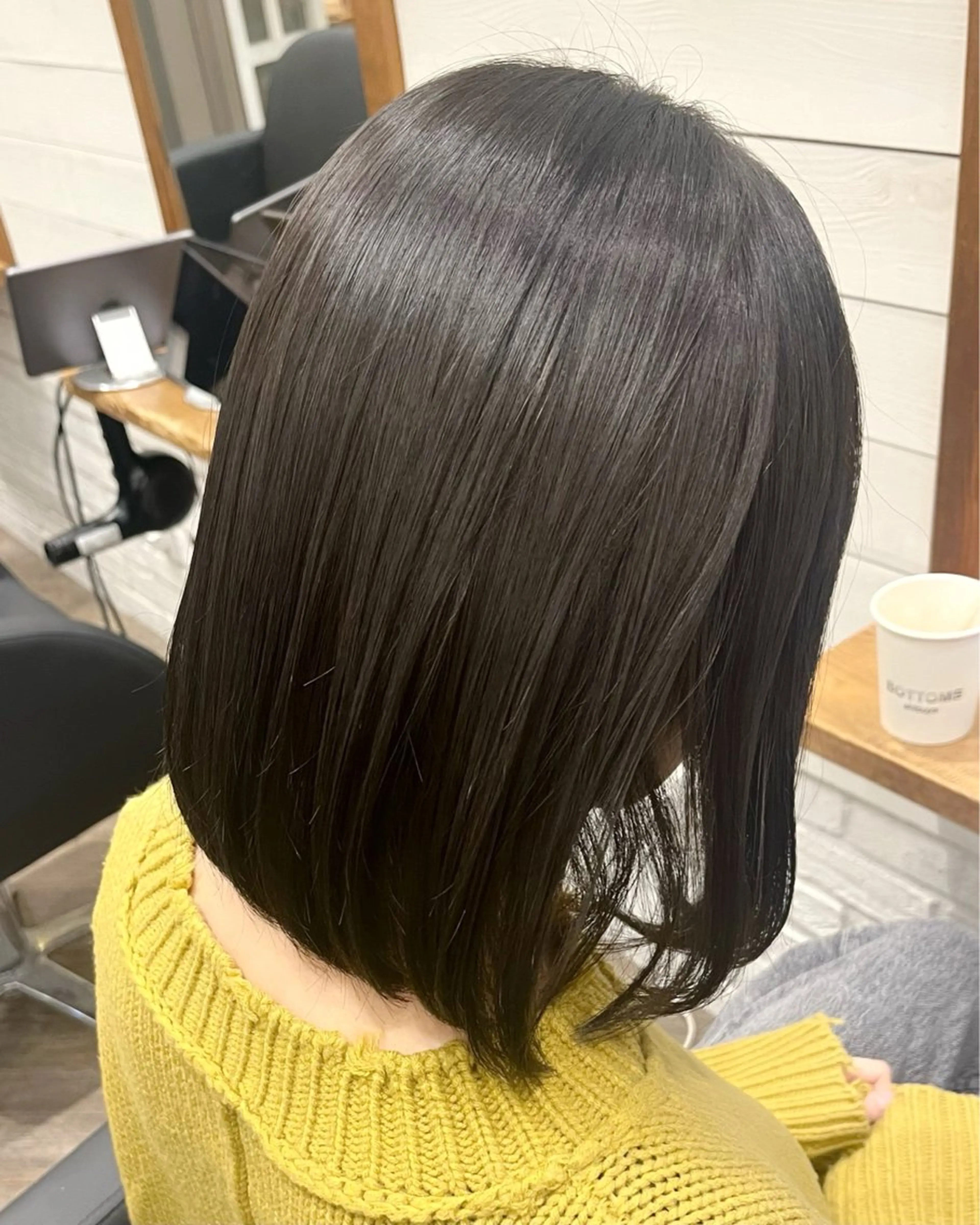 ショート ワンレンボブ ボブ BOTTOMS所属・🎀渋谷/ minori🎀のヘアスタイル