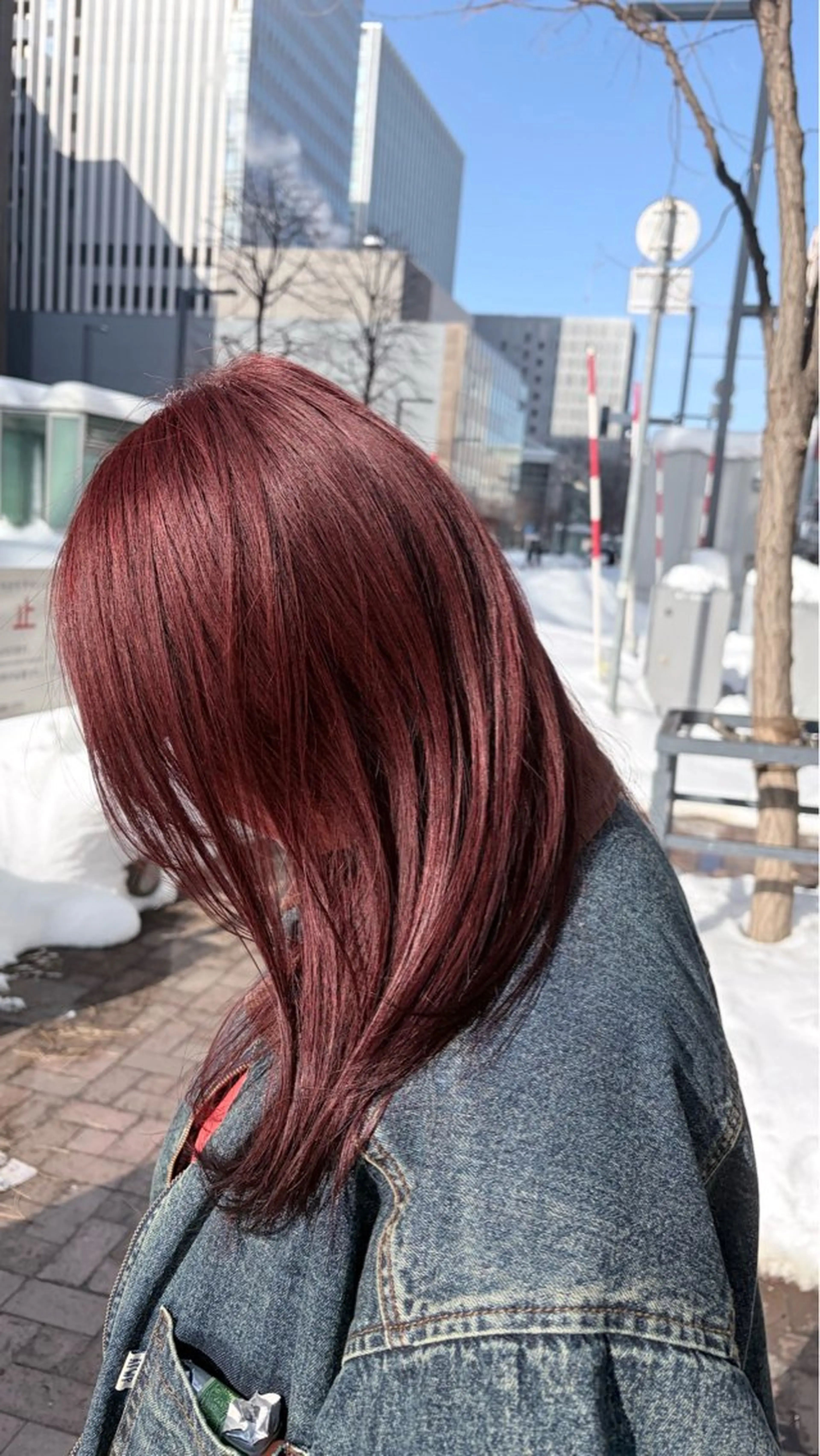 セミロング カラー ヘアカラー メンズ／韓国レイヤー 石田晶人のヘアスタイル