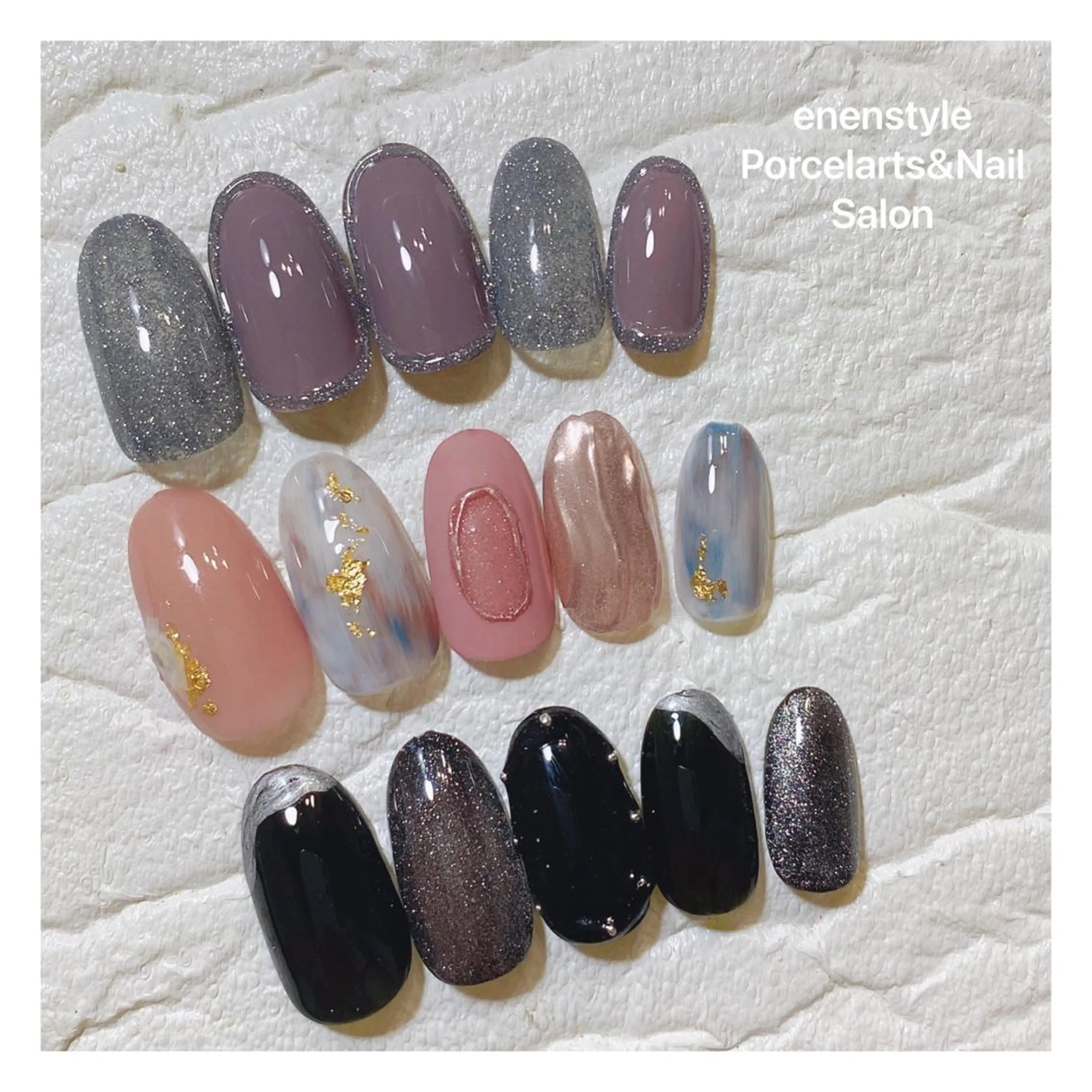 ミディアム ネイル 👑enen style👑のネイルデザイン