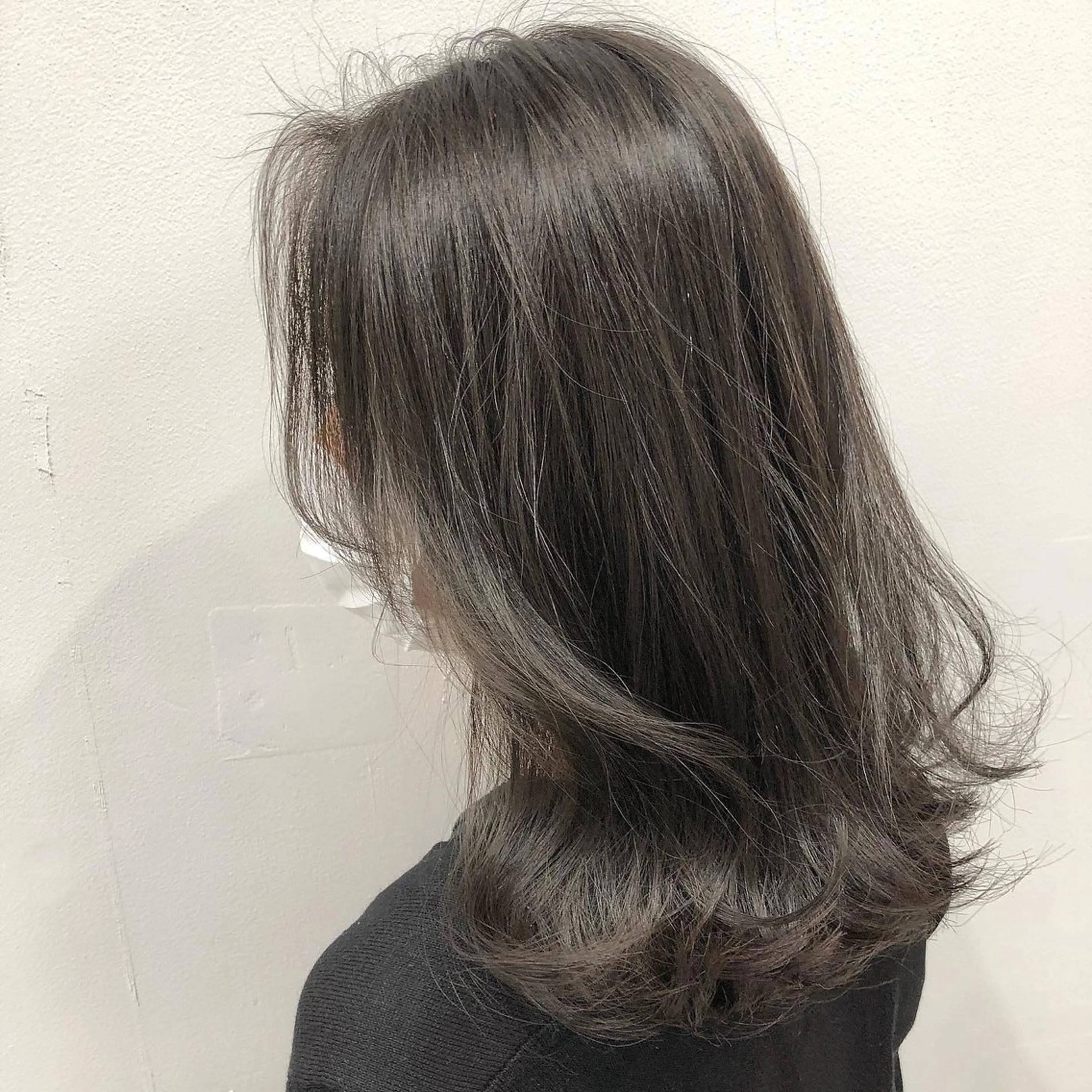 ミディアム カラー カット ヘアカラー トリートメント GO TODAY SHAIRE SALON原宿vita店舗所属・💖ブリーチなし透明 感💖ASAHIのヘアスタイル