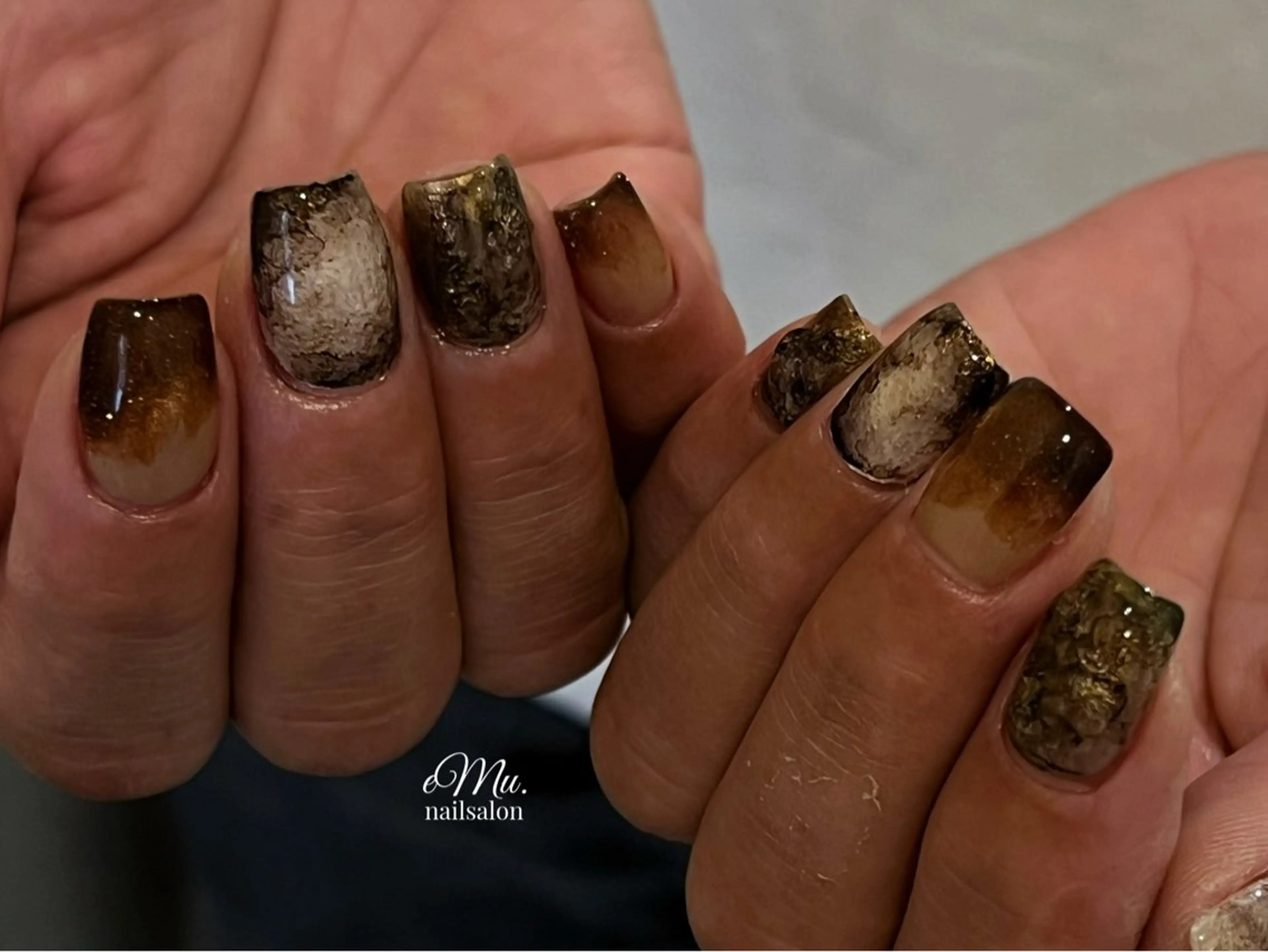 ネイル ニュアンスネイル ハンドネイル eMu. Manamiのネイルデザイン