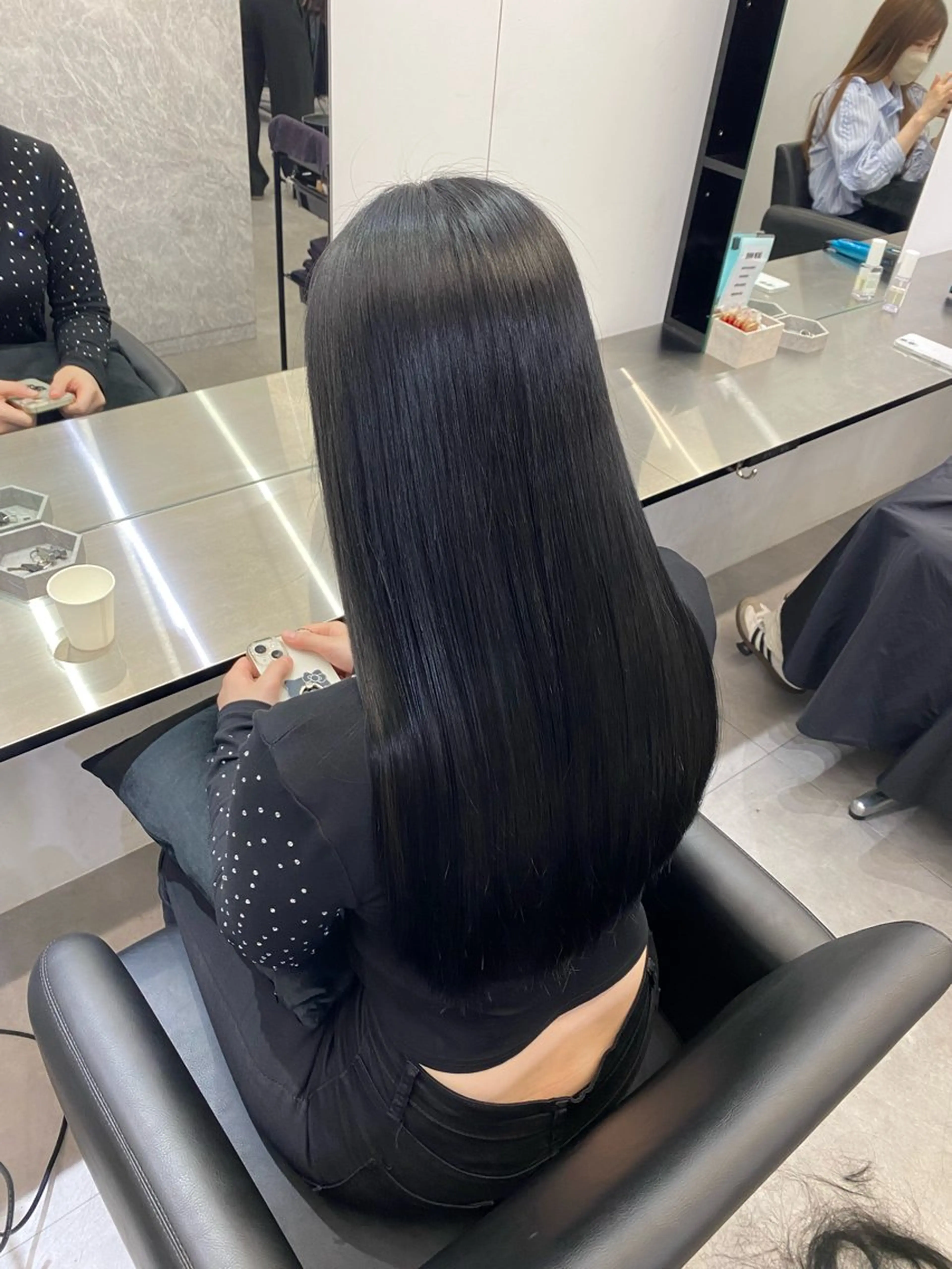 ロング カット ヘアカラー 縮毛矯正 艶髪/縮毛矯正/ Core mikuaのヘアスタイル