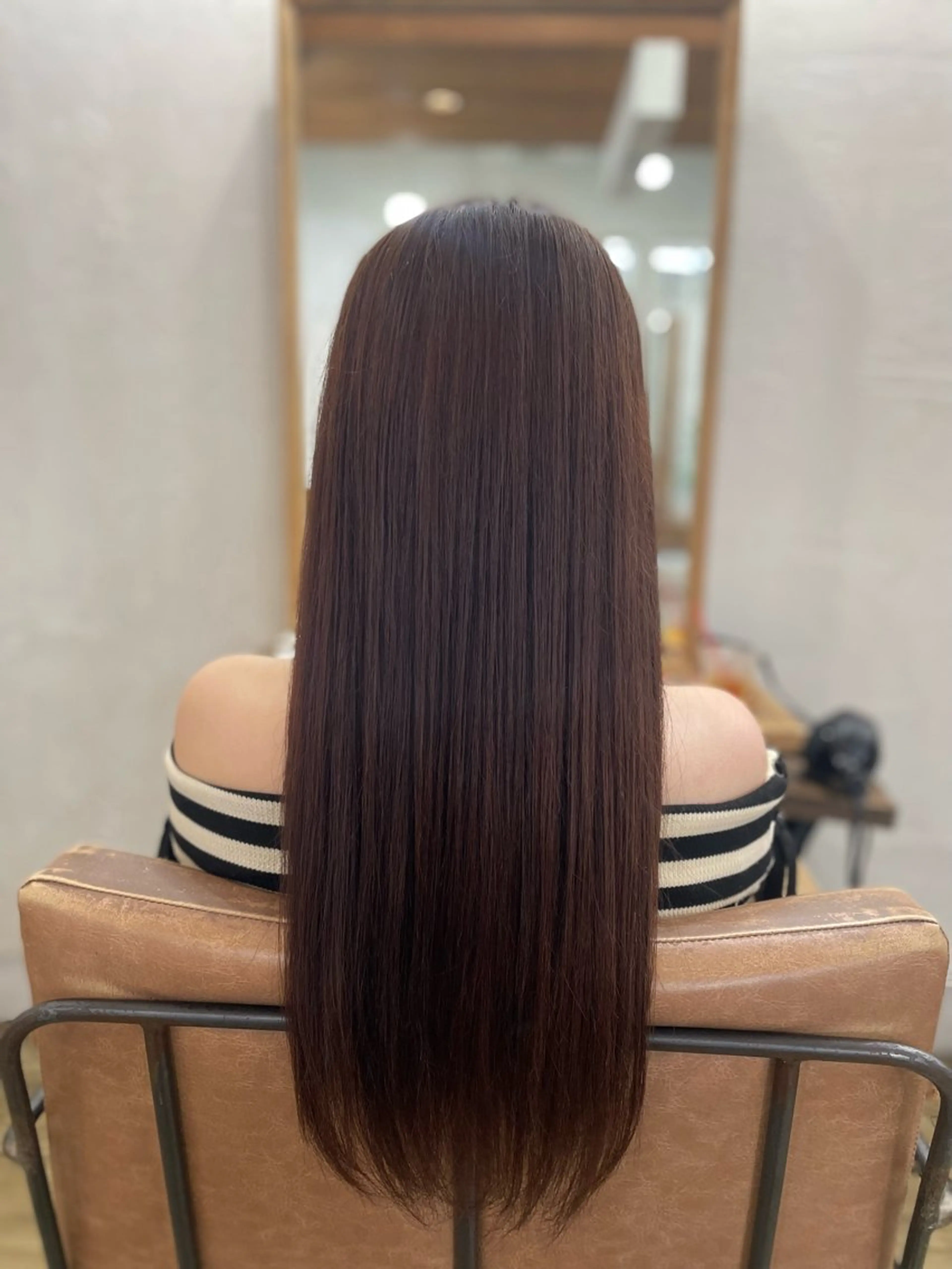 ロング 縮毛矯正 なな🦋／ 原宿のヘアスタイル