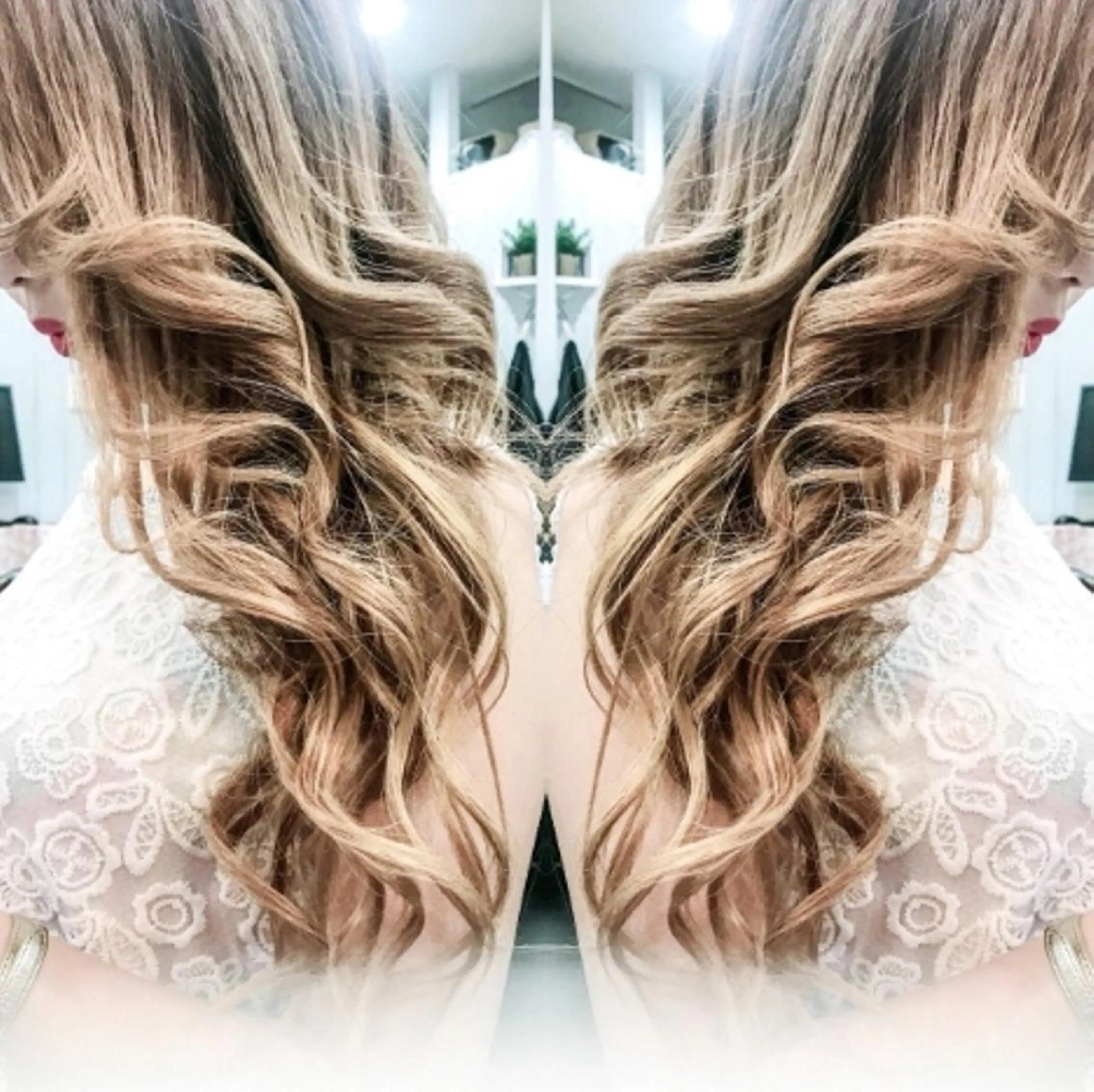 ロング カラー チビ編み込みエクステ シールEXどぅ〜すのヘアスタイル